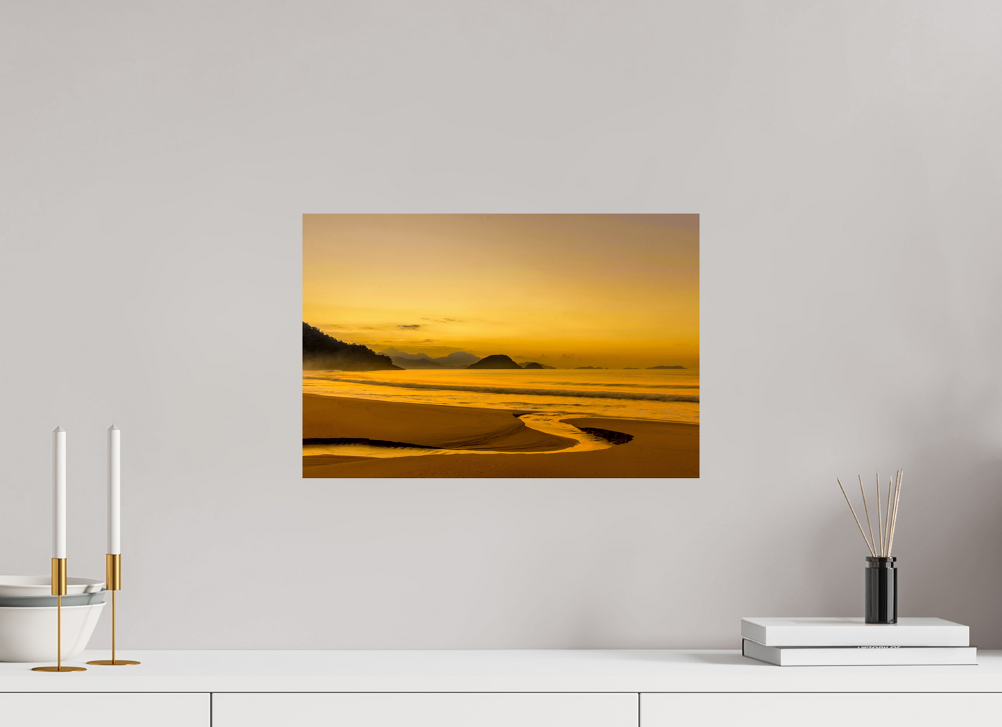 45 x 30 cm, Fine Art Print auf Alu-Dibond ohne Aufhang Praia do Félix - SP #2