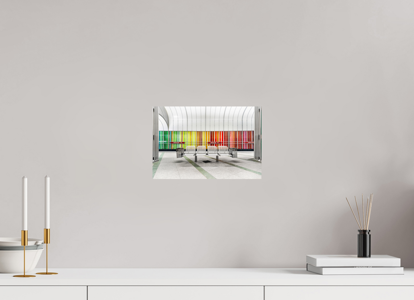 30 x 20 cm, Fine Art Print Metallic Edition Düfelrlstrasse #1 München