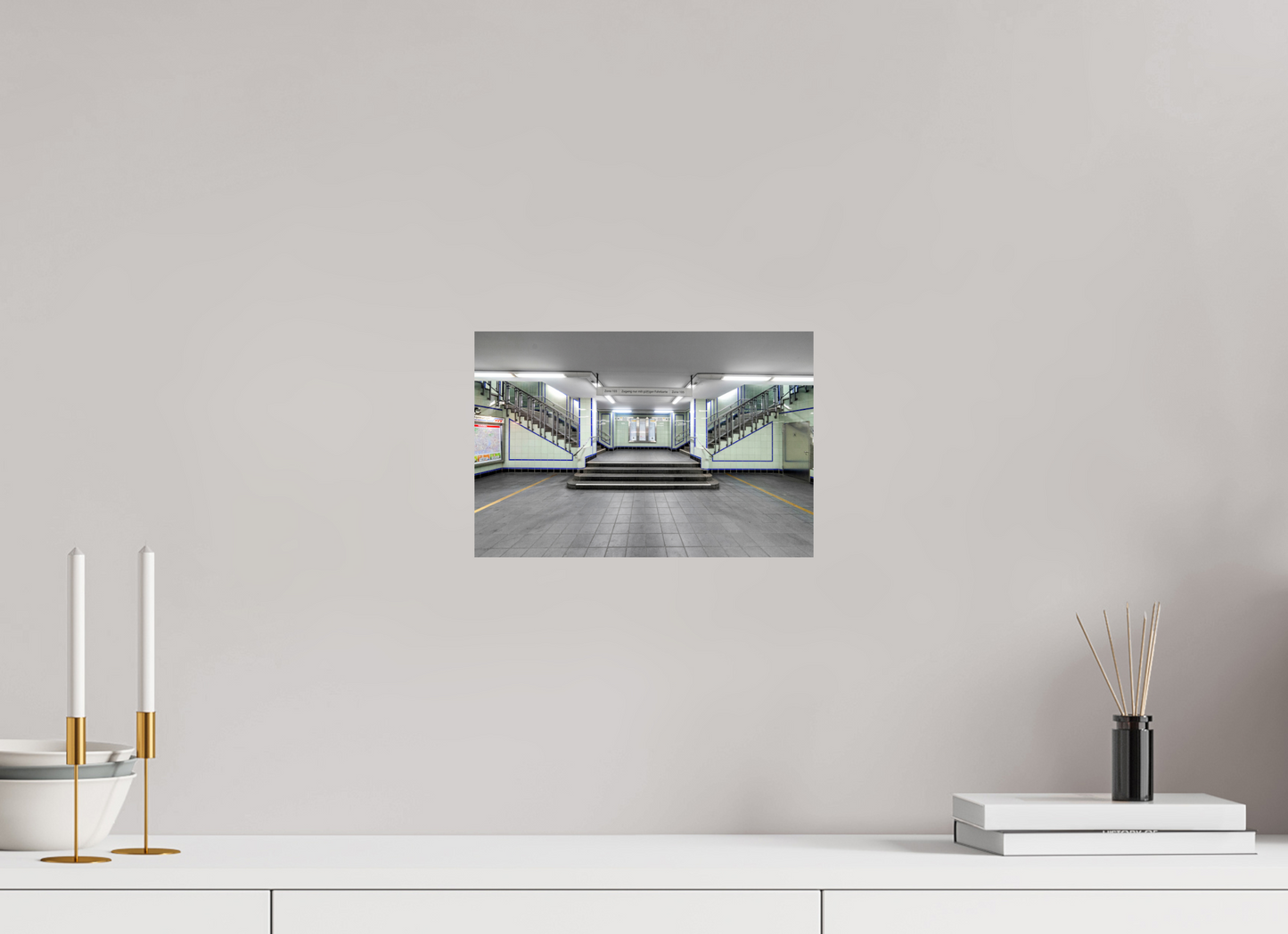 30 x 20 cm, Fine Art Print Metallic Edition Hamburger Strasse #5