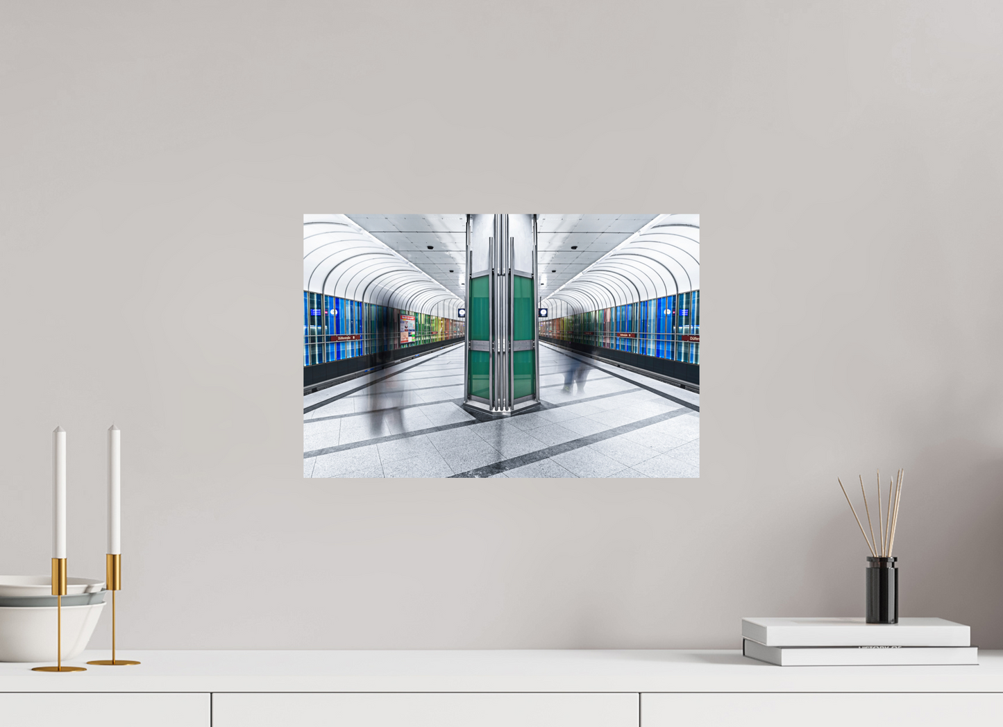 45 x 30 cm, Fine Art Print Metallic Edition Duefelrlstrasse #4 München