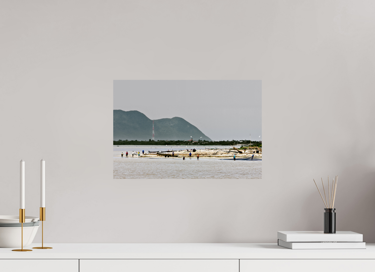45 x 30 cm, Fine Art Print auf Alu-Dibond ohne Aufhang Barra Da Juréia - Juréia- SP