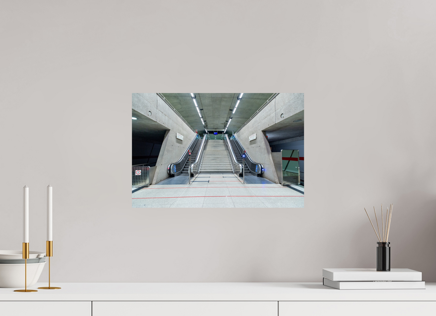 45 x 30 cm, Fine Art Print Metallic Edition Messestadt-Ost #2