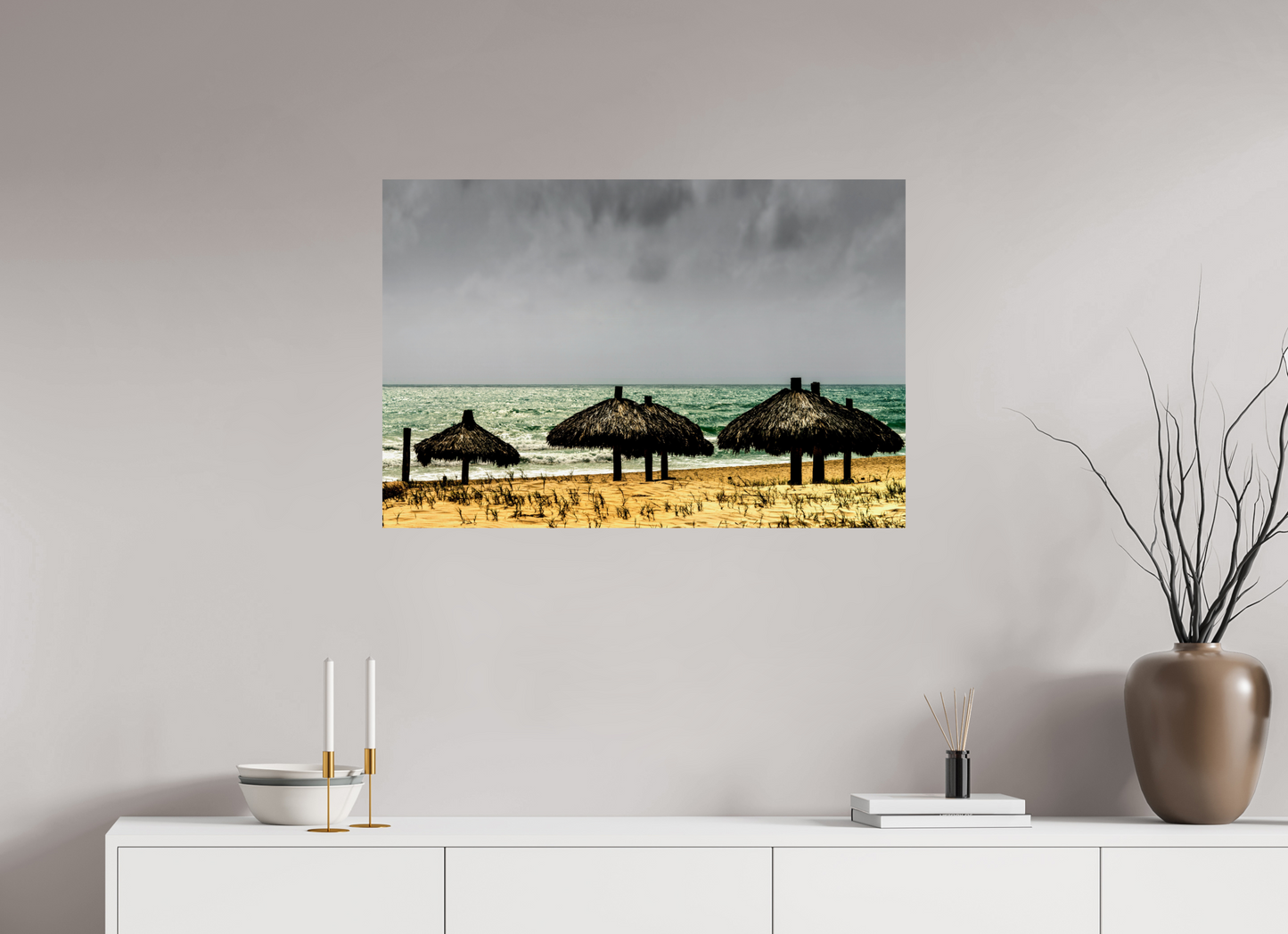 90 x 60 cm, Fine Art Print auf Alu-Dibond ohne Aufhang Praia do Futuro - Fortaleza - CE