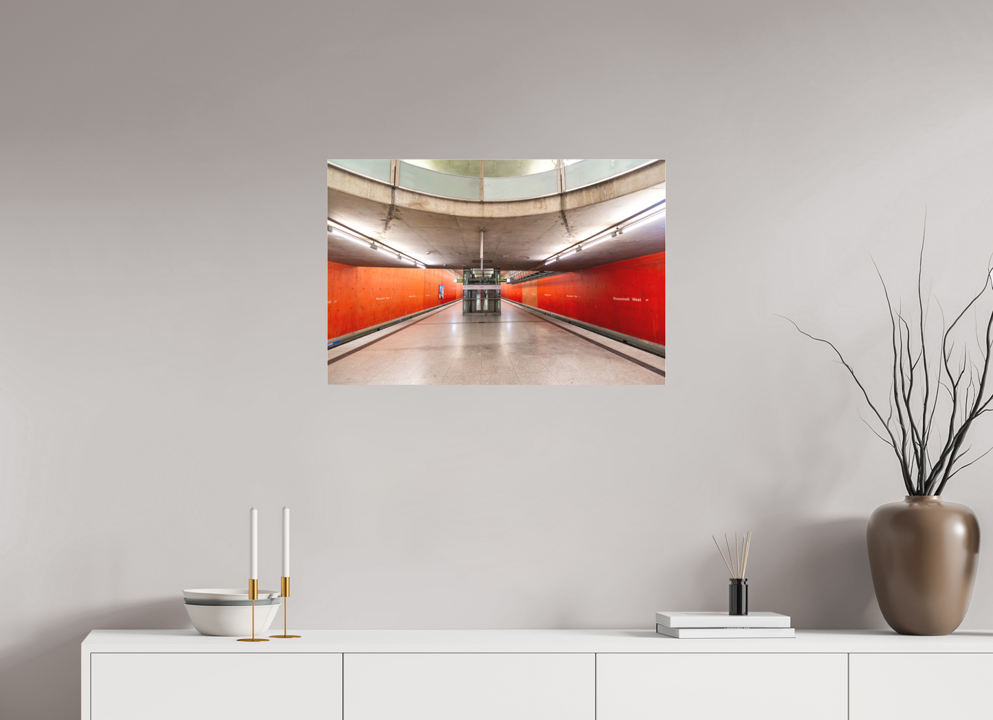 75 x 50 cm, Fine Art Acrylglas Matt Messestadt-West #4 München