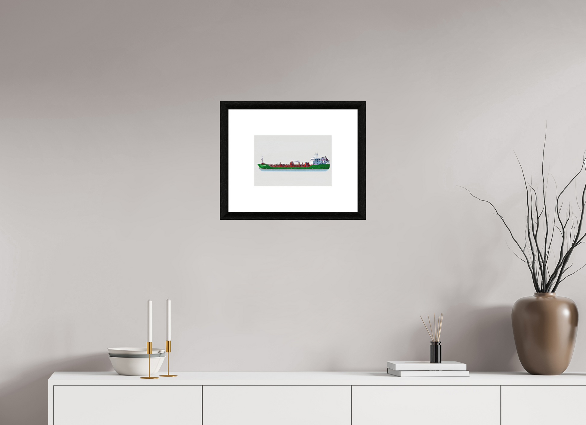 30 x 20 cm, Le Havre _ Framed _Passepartout_Photo Silk Baryta Hahnemuehle Sandpiper