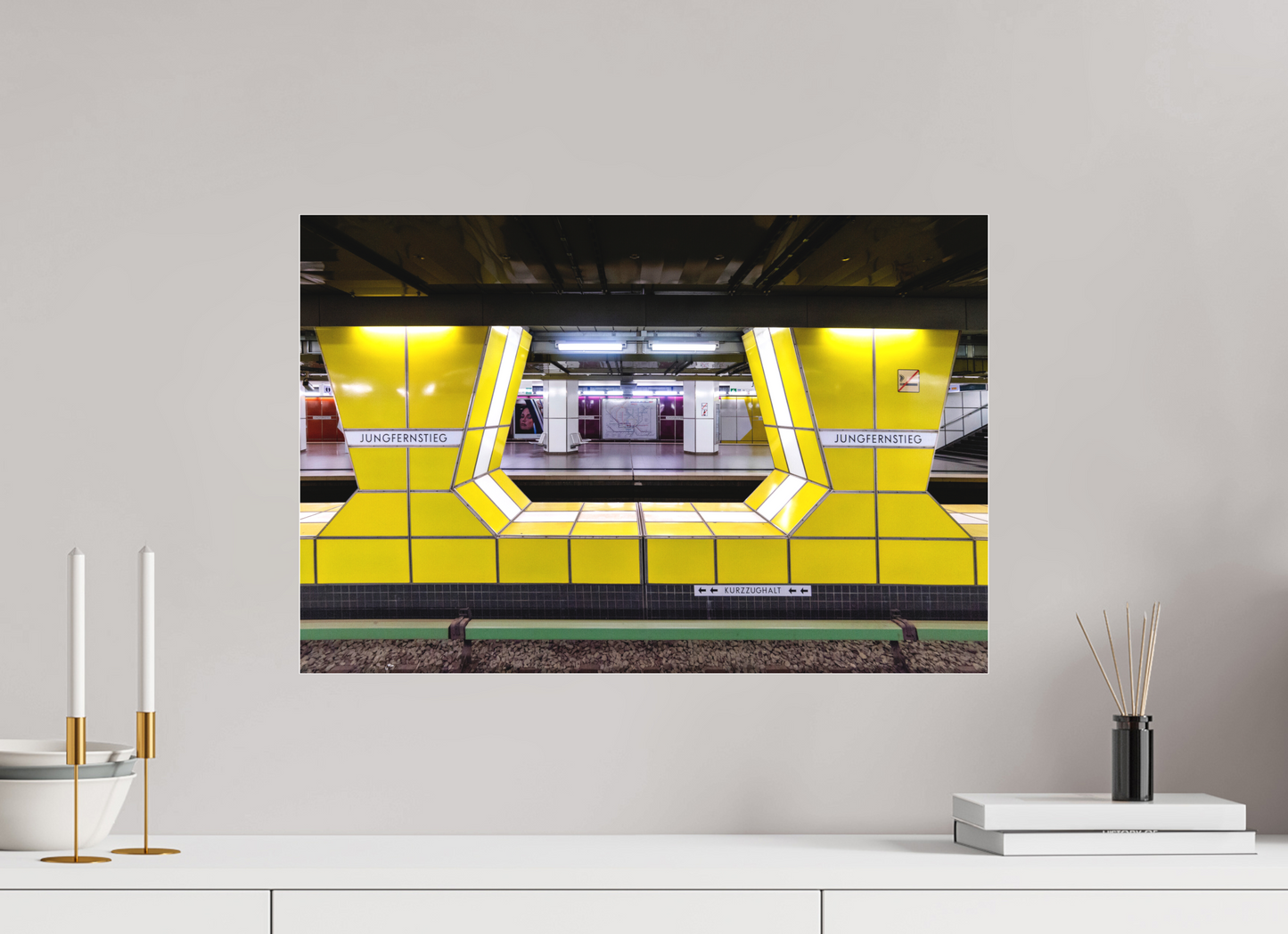 60 x 40 cm, Fine Art Acrylglas Matt Jungfernstieg #5 Hamburg