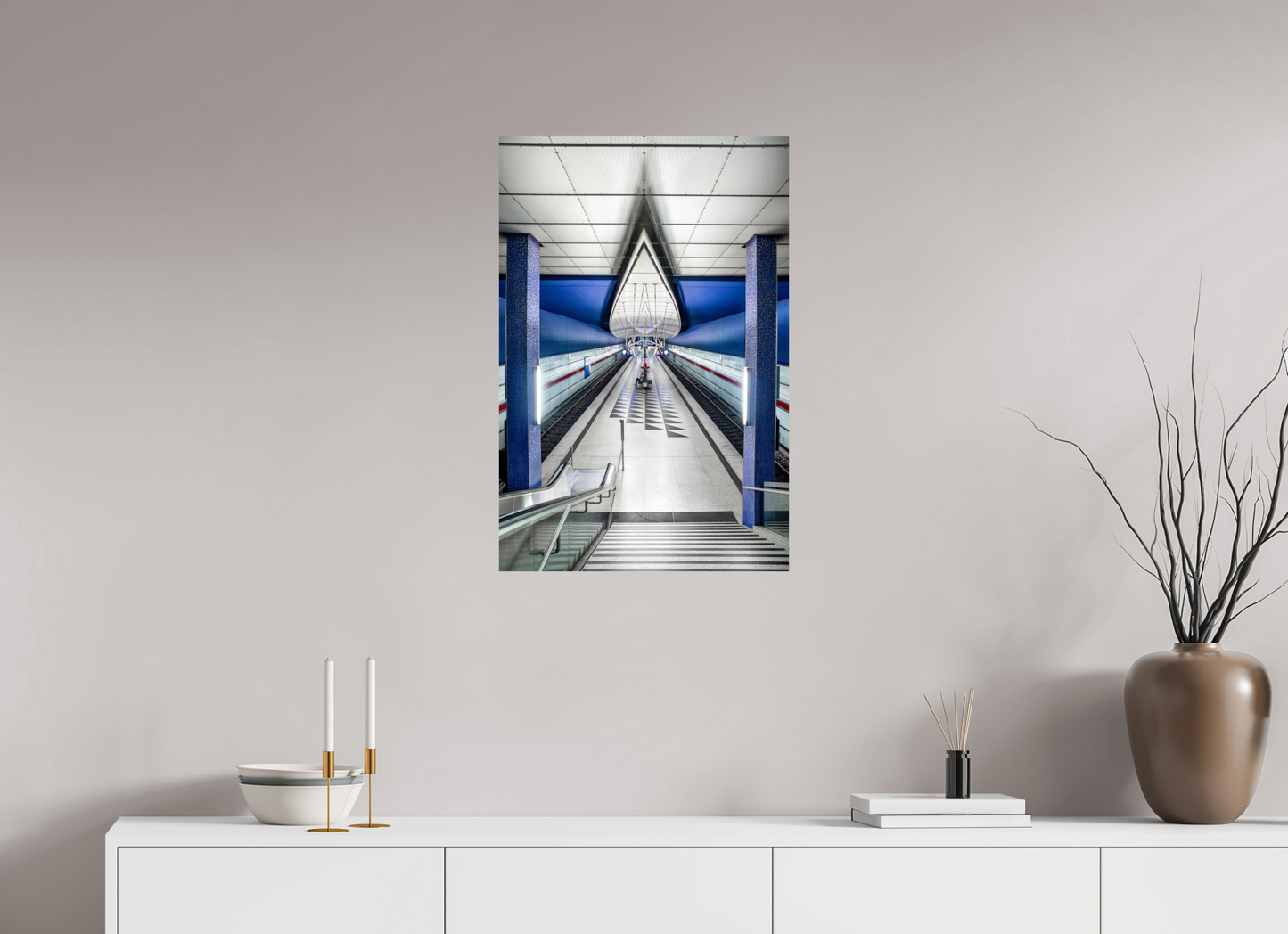 50 x 75 cm, Fine Art Print Metallic Edition Hasenbergl #1 München