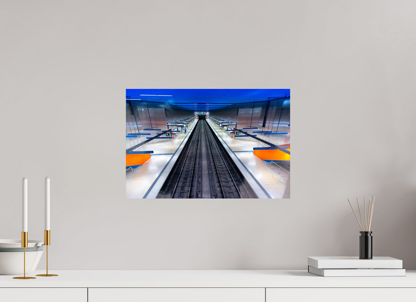 45 x 30 cm, Fine Art Print Metallic Edition Olympia-Einkaufszentrum #4 München