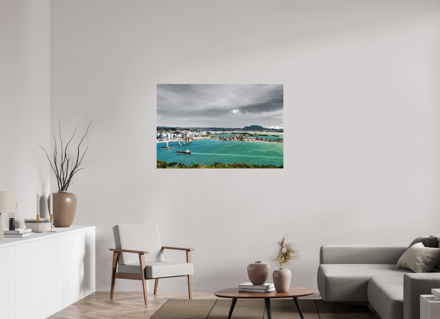 120 x 80 cm, Fine Art Acrylglas Matt Morro do Moreno - Vitória - ES
