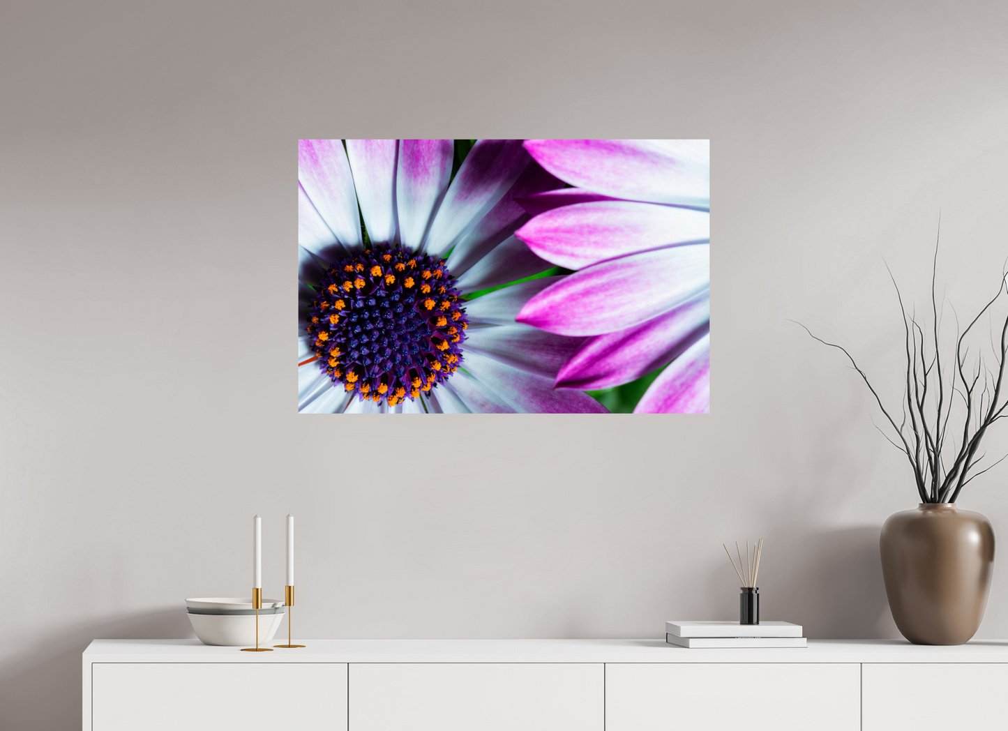 90 x 60 cm, ChromaLuxe HD Metal Print Kapmargerite_06