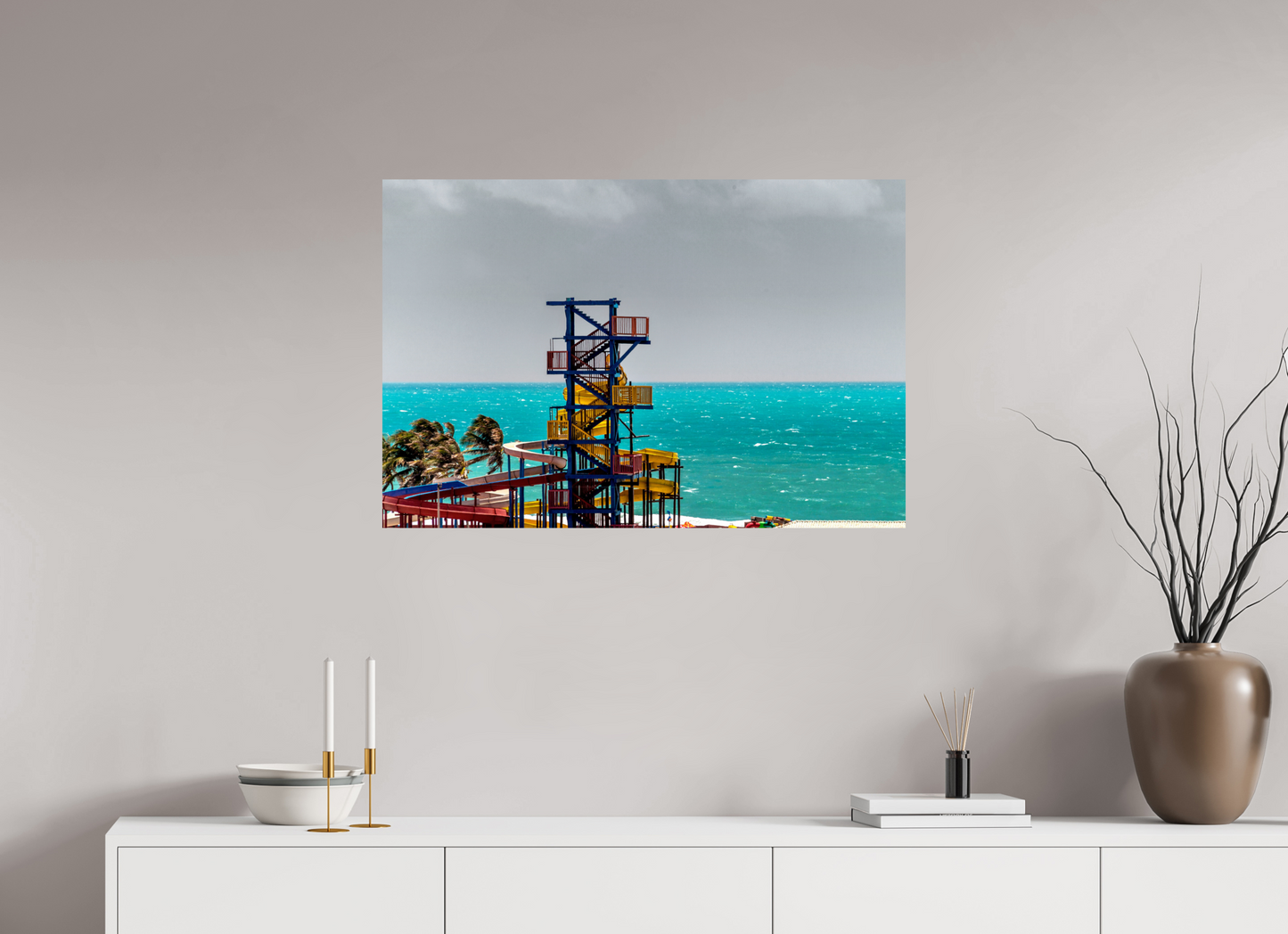 90 x 60 cm, Fine Art Print auf Alu-Dibond ohne Aufhang Praia de Tapera - Aquiraz - CE