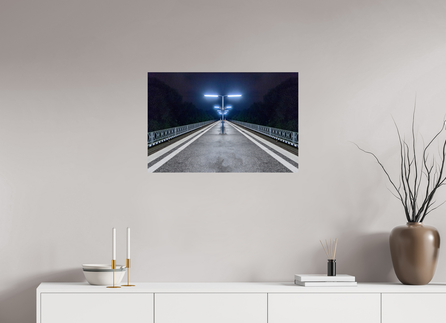 75 x 50 cm, Fine Art Print Metallic Edition Sierichstraße #6 Hamburg