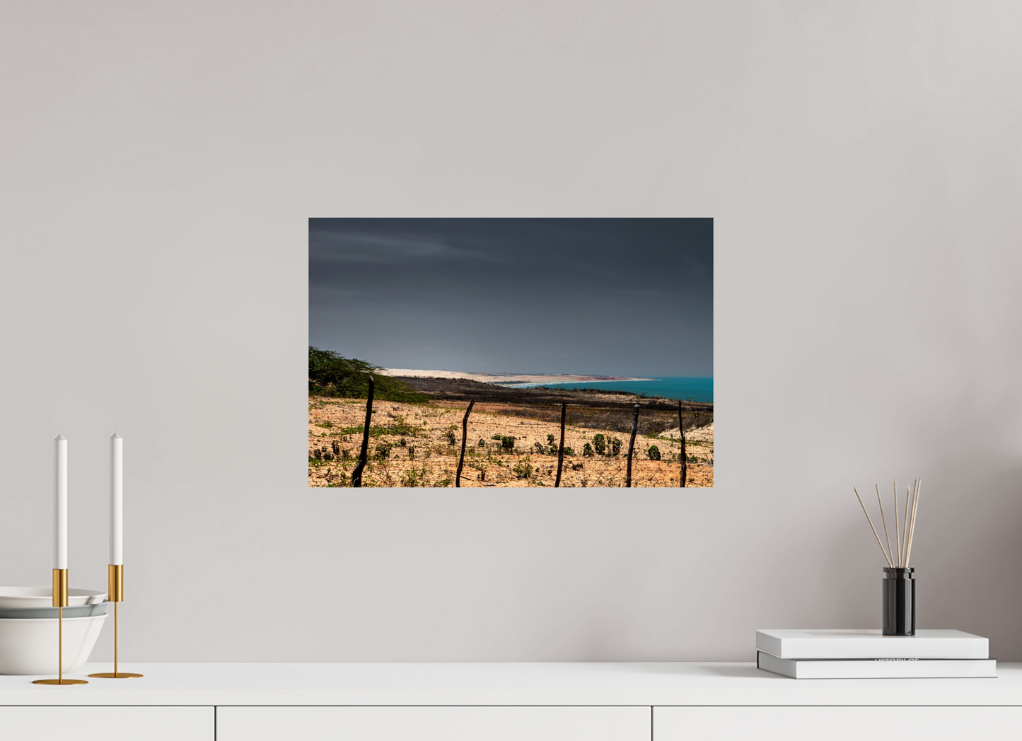 45 x 30 cm, Fine Art Print auf Alu-Dibond ohne Aufhang Ponta do Mel - Areia Branca - RN #3
