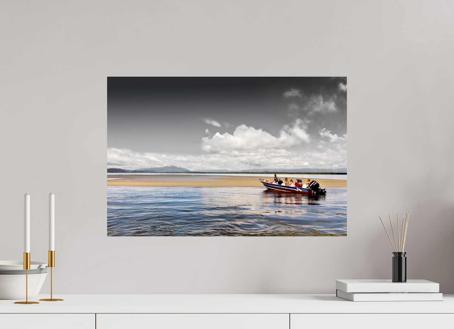 60 x 40 cm, Fine Art Print auf Alu-Dibond ohne Aufhang Barra de Cananéia - Cananéia - SP