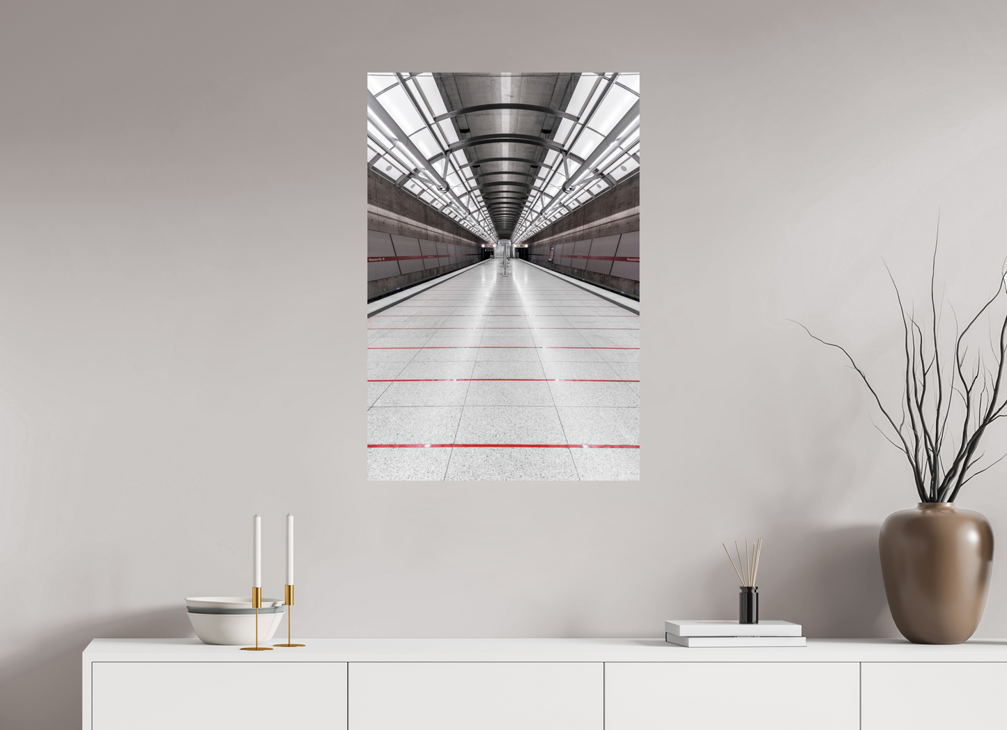 60 x 90 cm, Fine Art Print Metallic Edition Messestadt-Ost #4 München