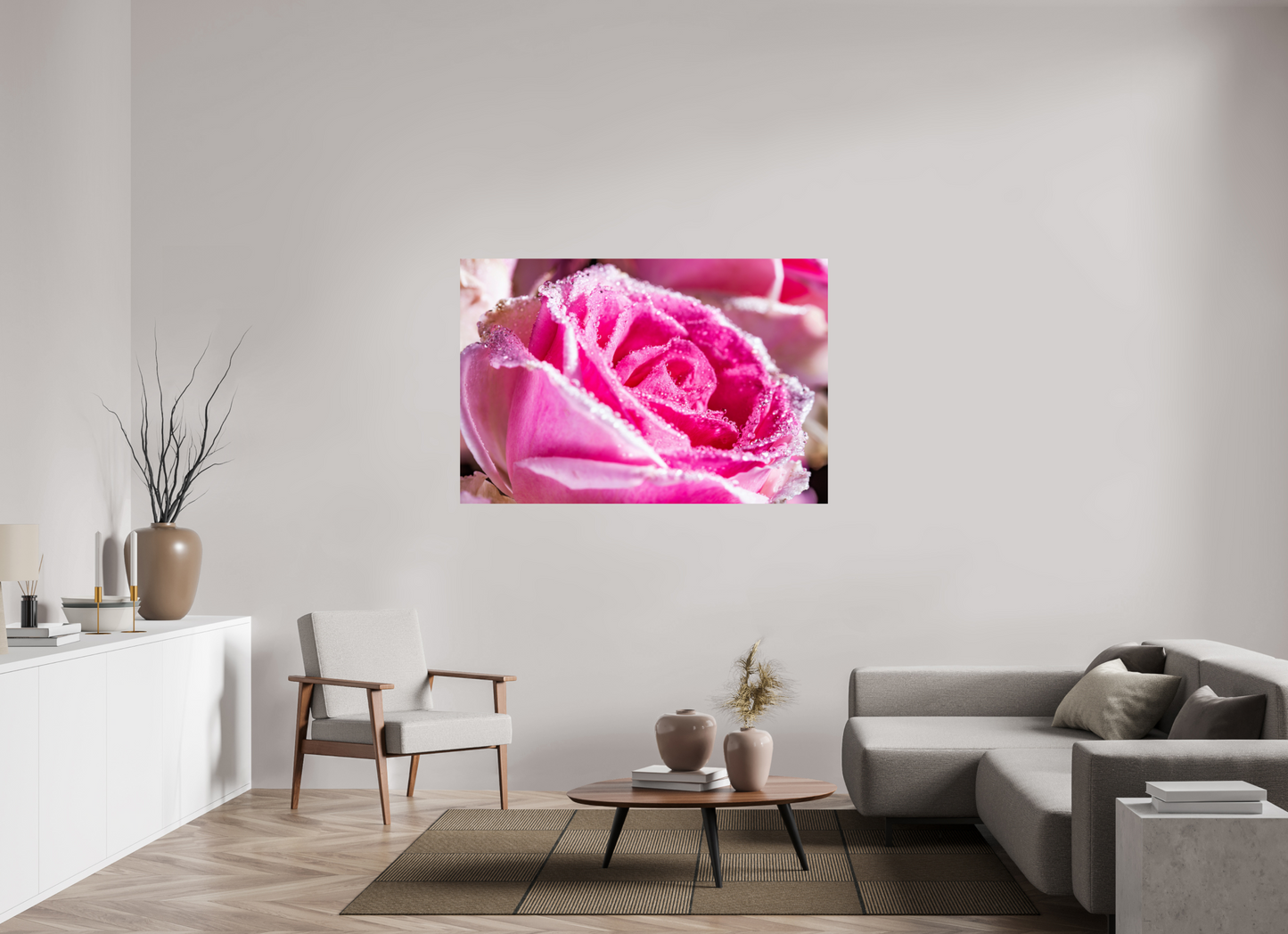 150 x 100 cm, Fine Art Print Baryta auf Alu-Dibond Rose_09