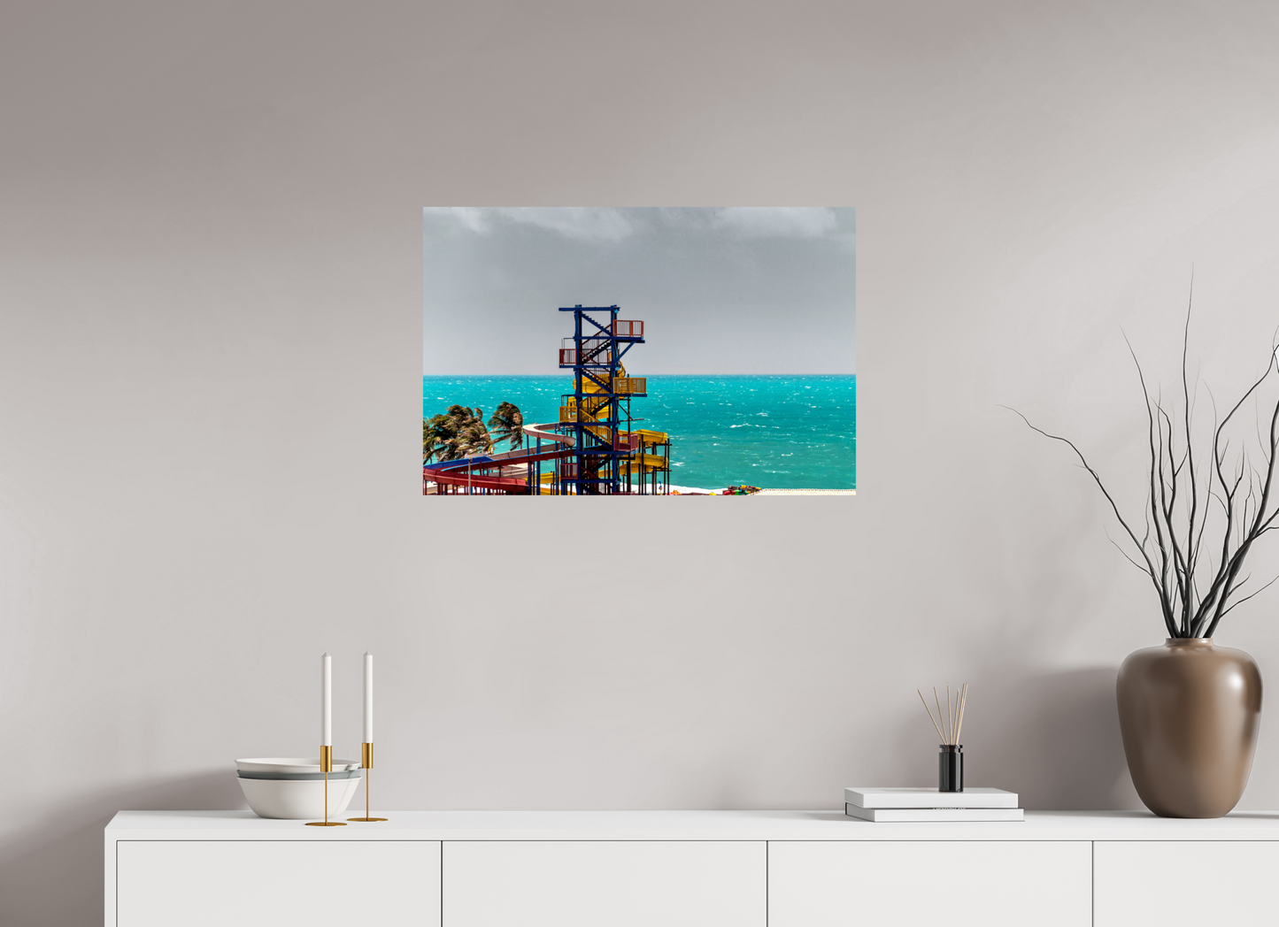 75 x 50 cm, Fine Art Print auf Alu-Dibond ohne Aufhang Praia de Tapera - Aquiraz - CE