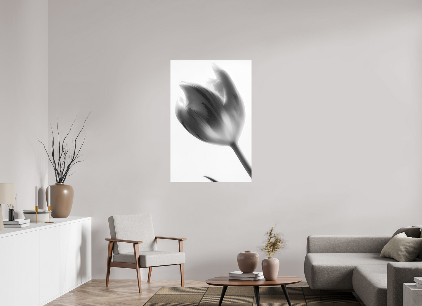 80 x 120 cm, Fine Art Print Baryta auf Alu-Dibond Tulpe-05