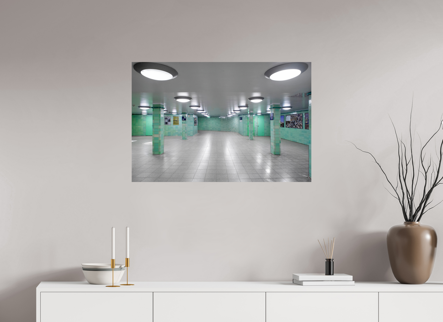 90 x 60 cm, Fine Art Print Metallic Edition Berlin Alexanderplatz