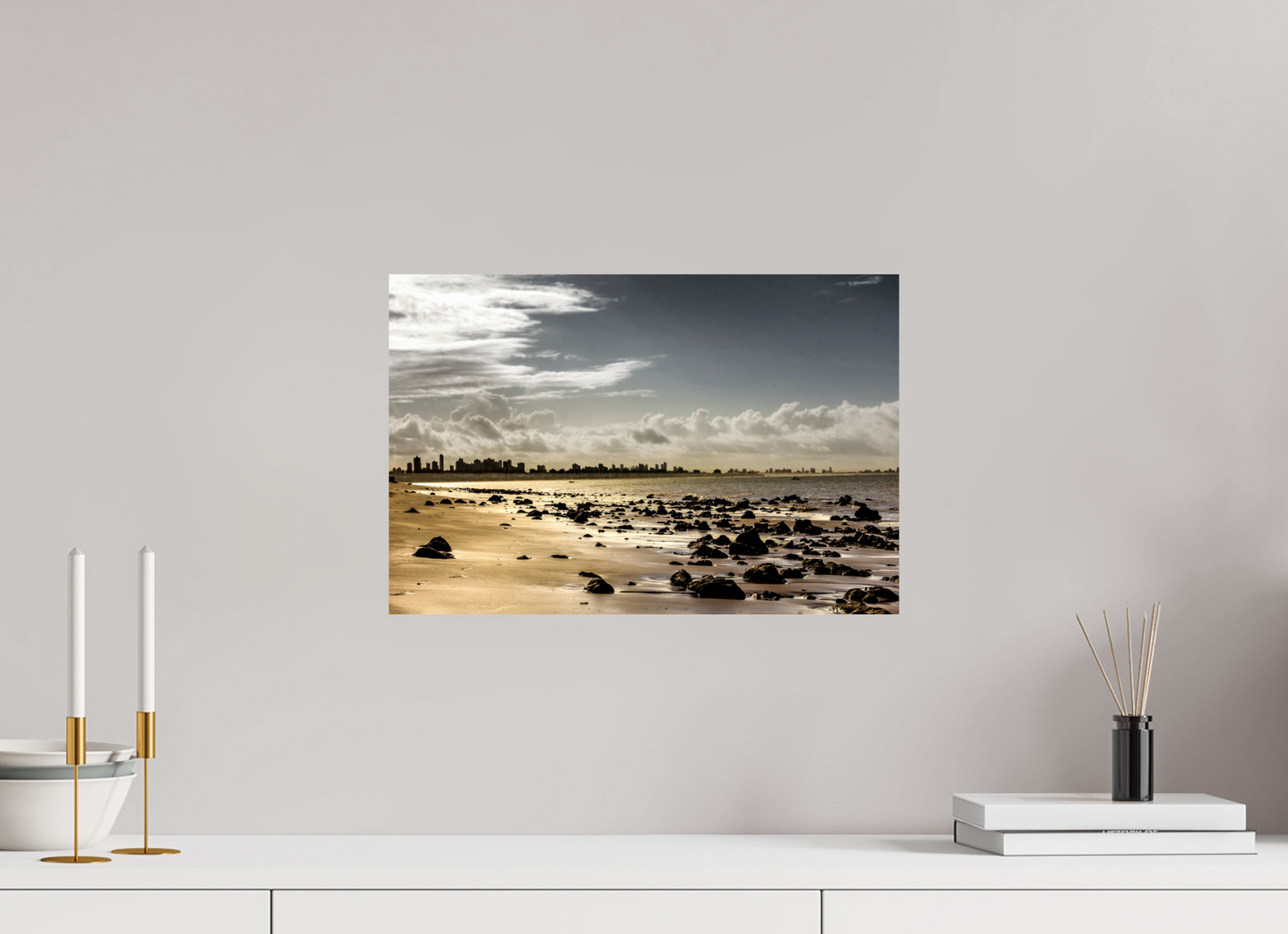 45 x 30 cm, Fine Art Print auf Alu-Dibond ohne Aufhang Ponta do Seixas, João Pessoa - PB