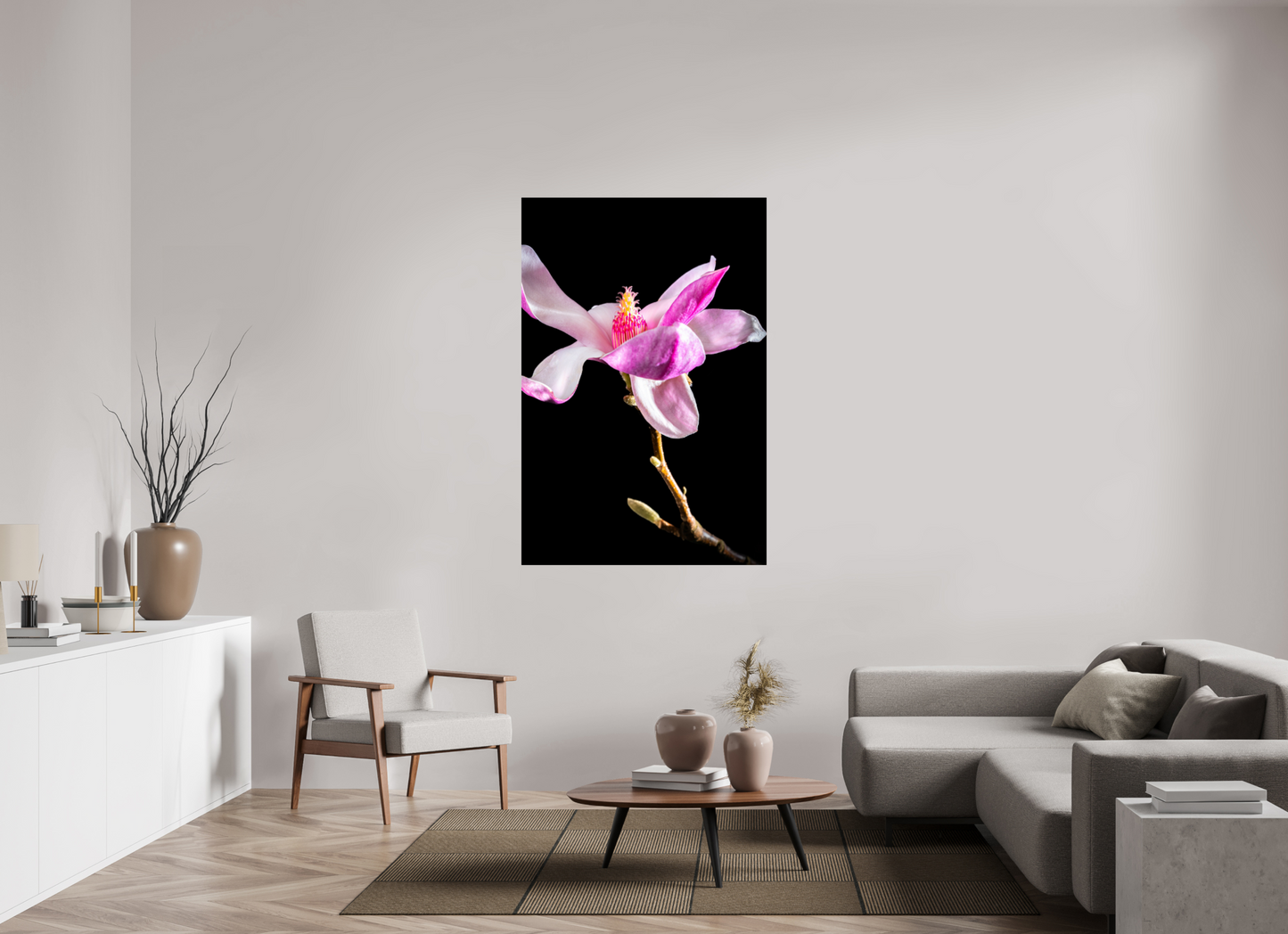 100 x 150 cm, ChromaLuxe HD Metal Print Magnolie_02