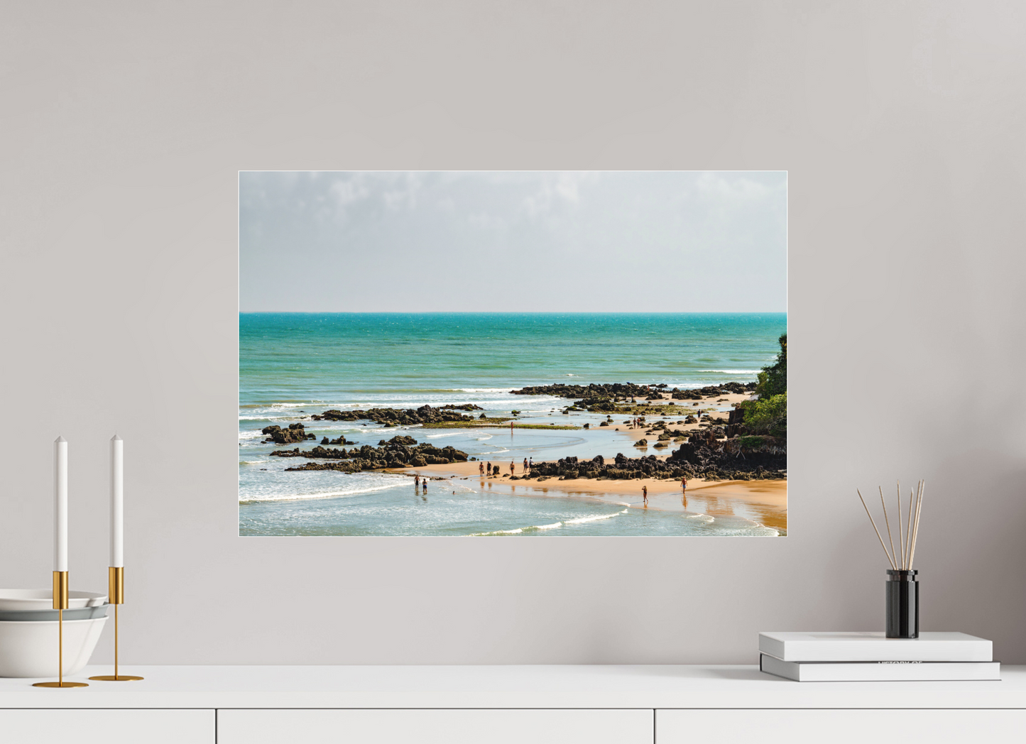 60 x 40 cm, Fine Art Acrylglas Matt Praia de Ponta Negra - RN