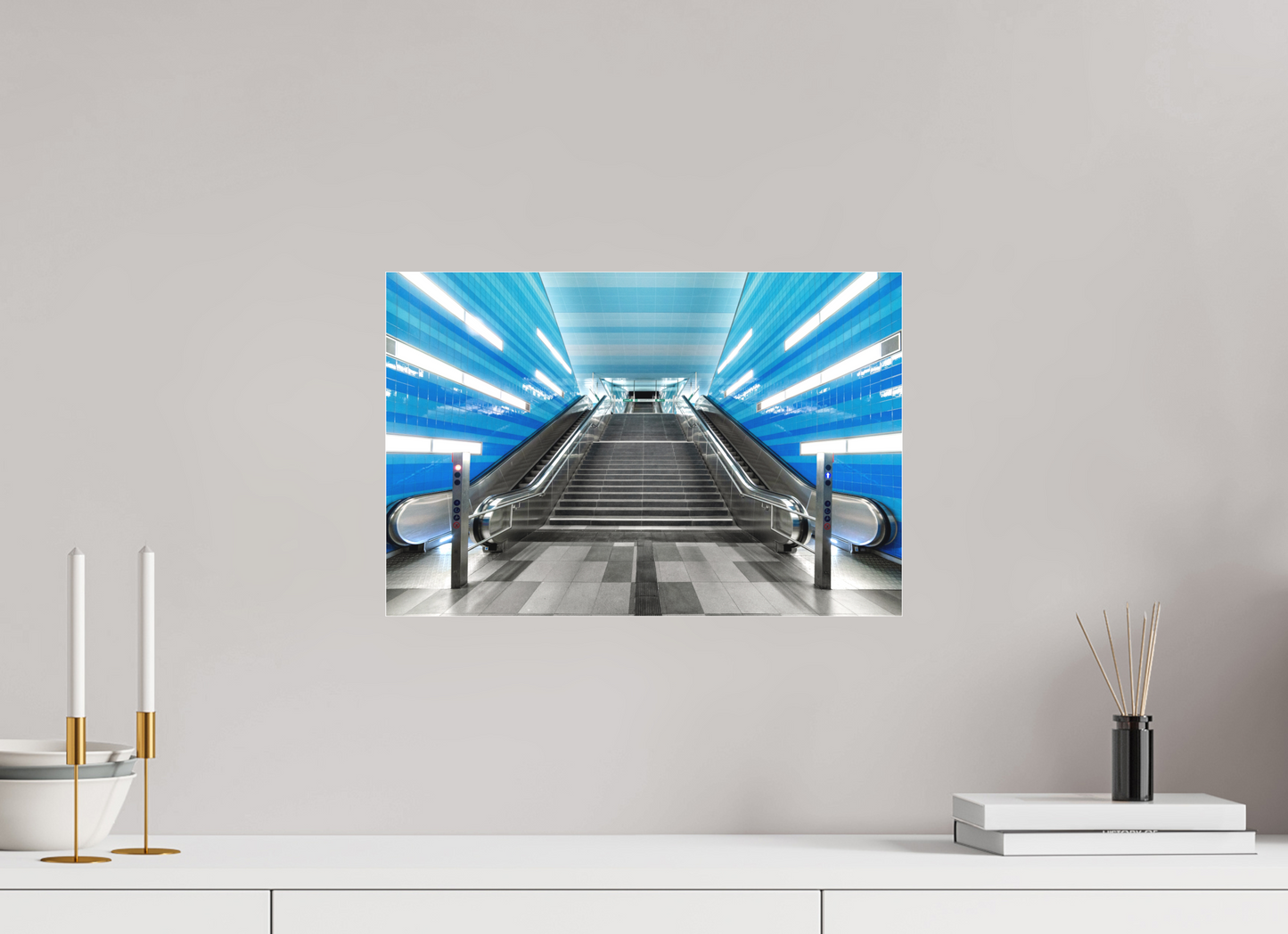 45 x 30 cm, Fine Art Acrylglas Matt Überseequartier #2 Hamburg