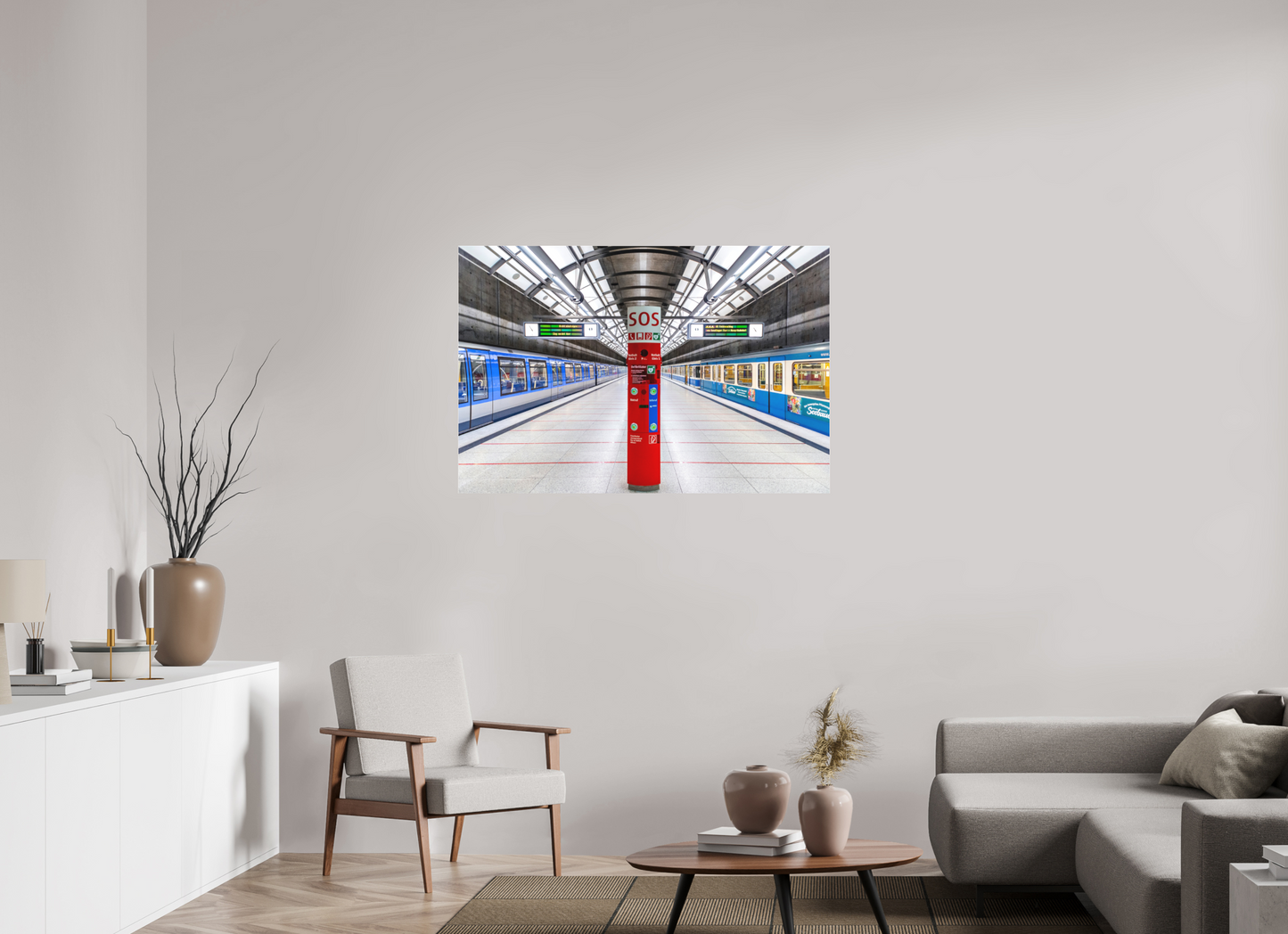 120 x 80 cm, Fine Art Acrylglas Matt Messestadt Ost #1 München