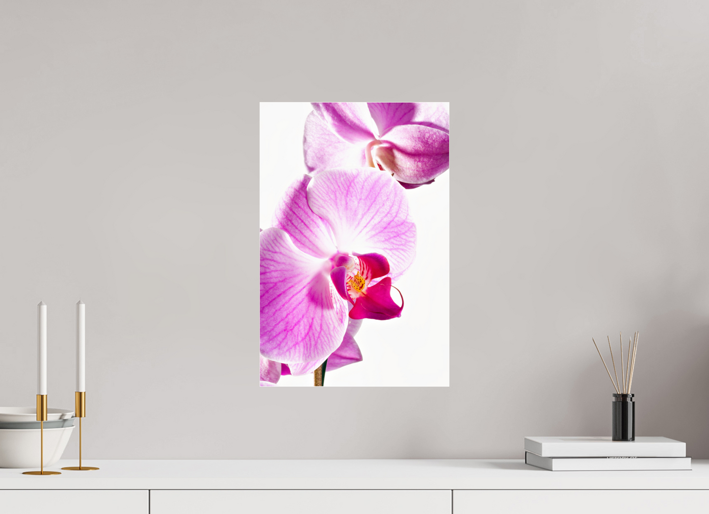 30 x 45 cm, Glänzender Foto-Abzug Acrylglas Phalaenopsis-01