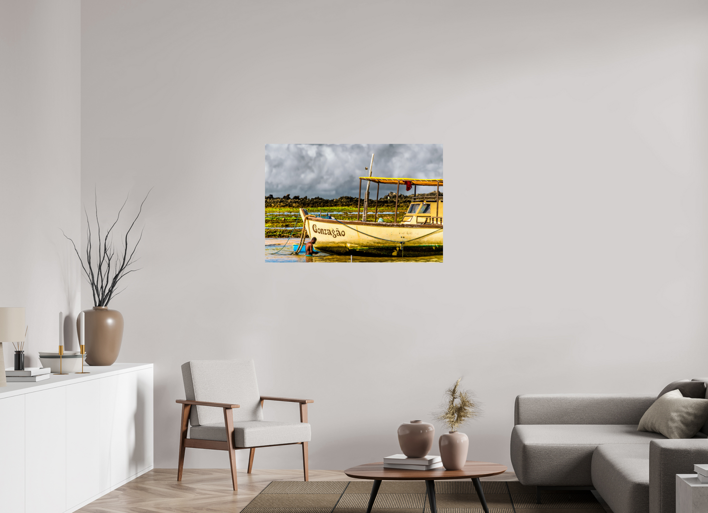 105 x 70 cm, Fine Art Print auf Alu-Dibond ohne Aufhang Itapuã - Salvador - BA. #2