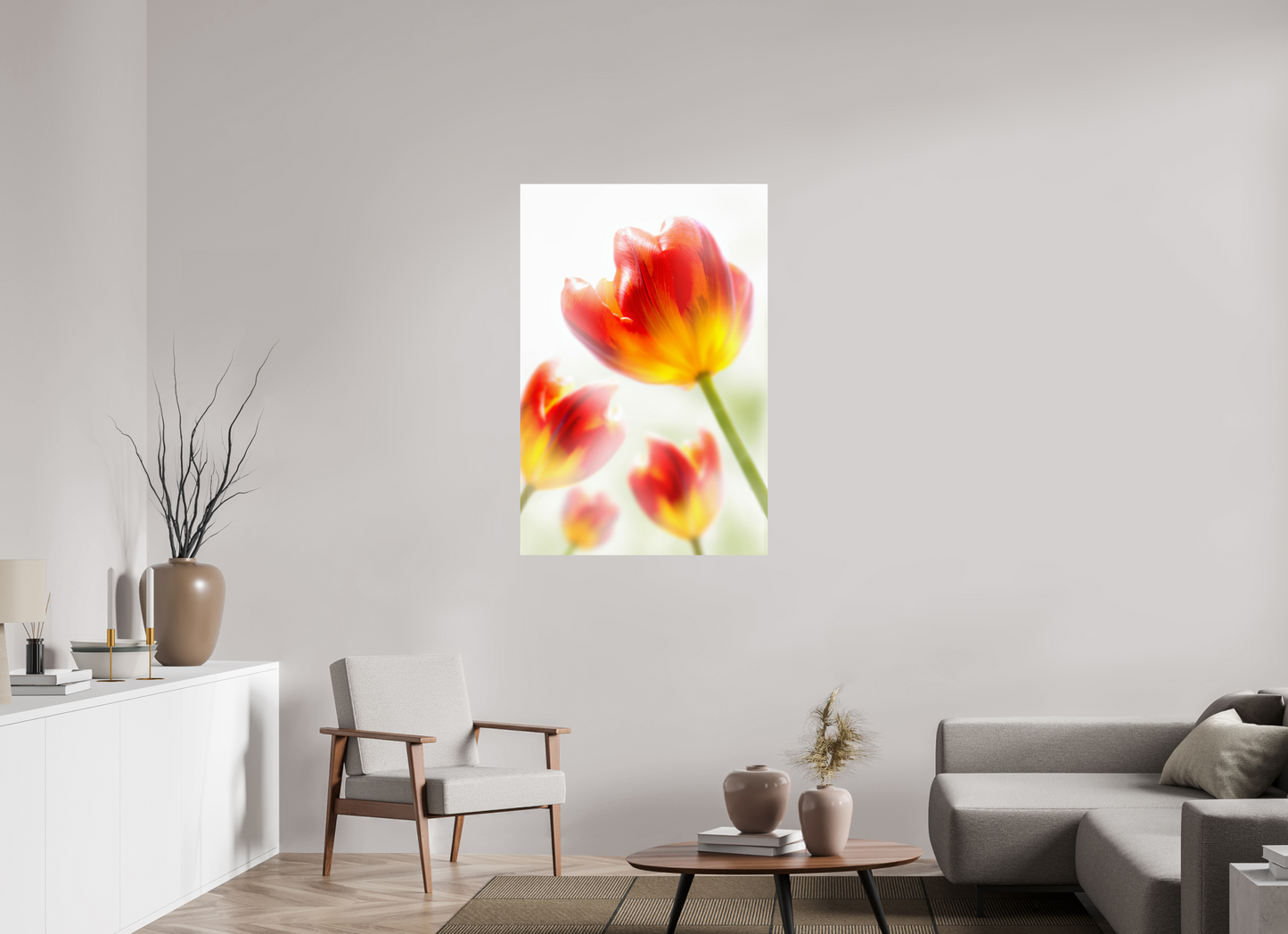 80 x 120 cm, Fine Art Print Baryta auf Alu-Dibond Tulpe-02