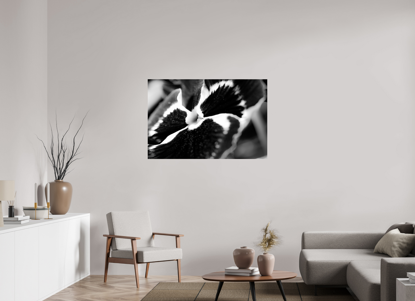 120 x 80 cm, ChromaLuxe HD Metal Print Stiefmuetterchen-01