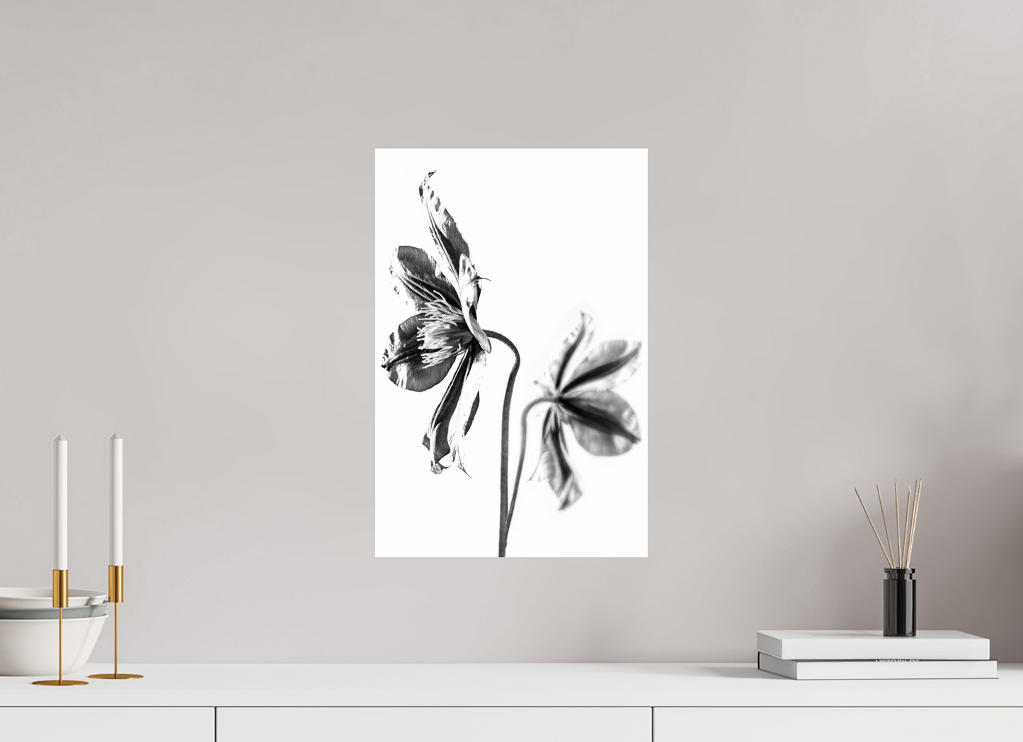 30 x 45 cm, ChromaLuxe HD Metal Print Clematis-02