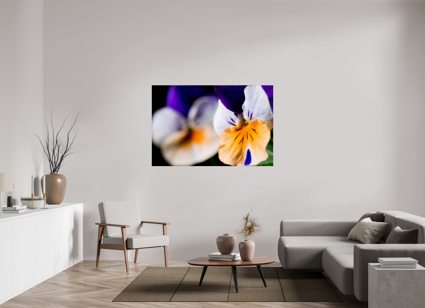 150 x 100 cm, Fine Art Print Baryta auf Alu-Dibond Hornveilchen_02