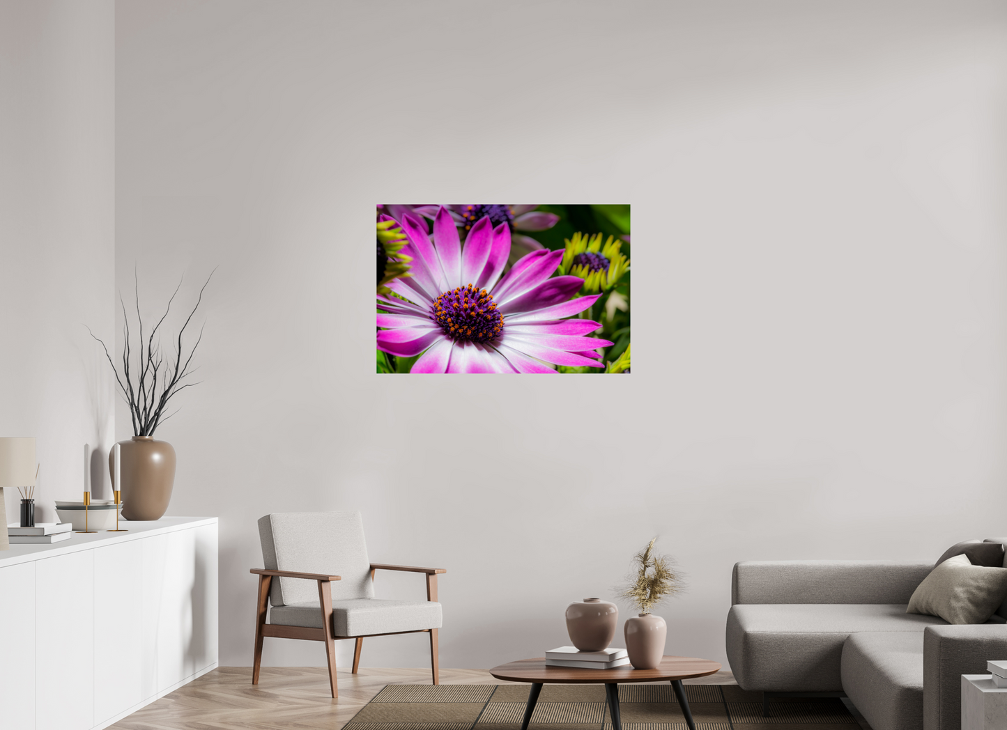 105 x 70 cm, ChromaLuxe HD Metal Print Kapmargerite_03