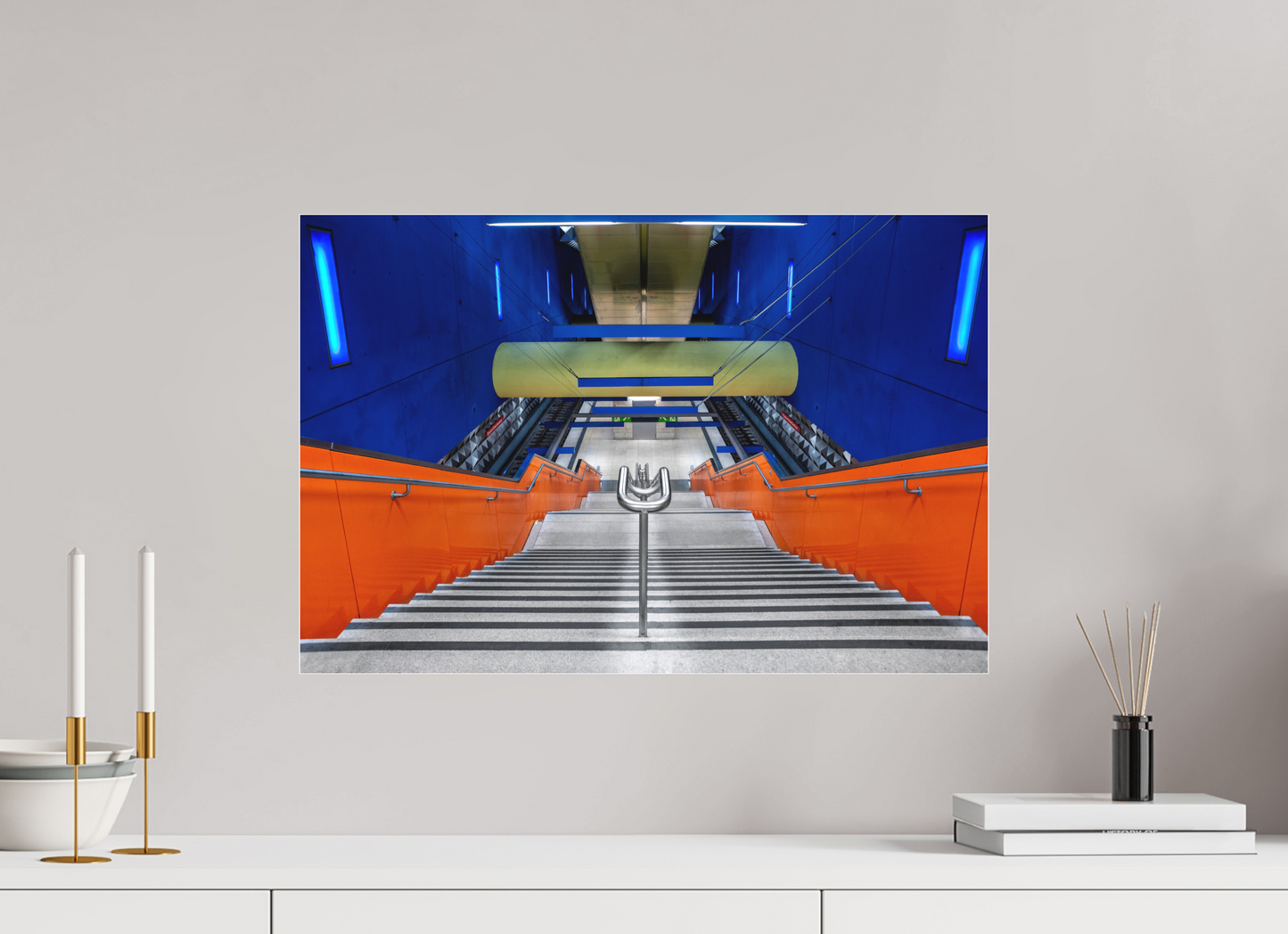 60 x 40 cm, Fine Art Acrylglas Matt Olympia Einkaufszentrum #1 München