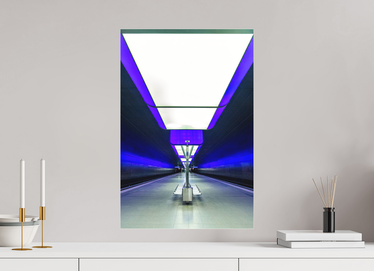 40 x 60 cm, Fine Art Acrylglas Matt Hafen City Universitaet #3 Hamburg