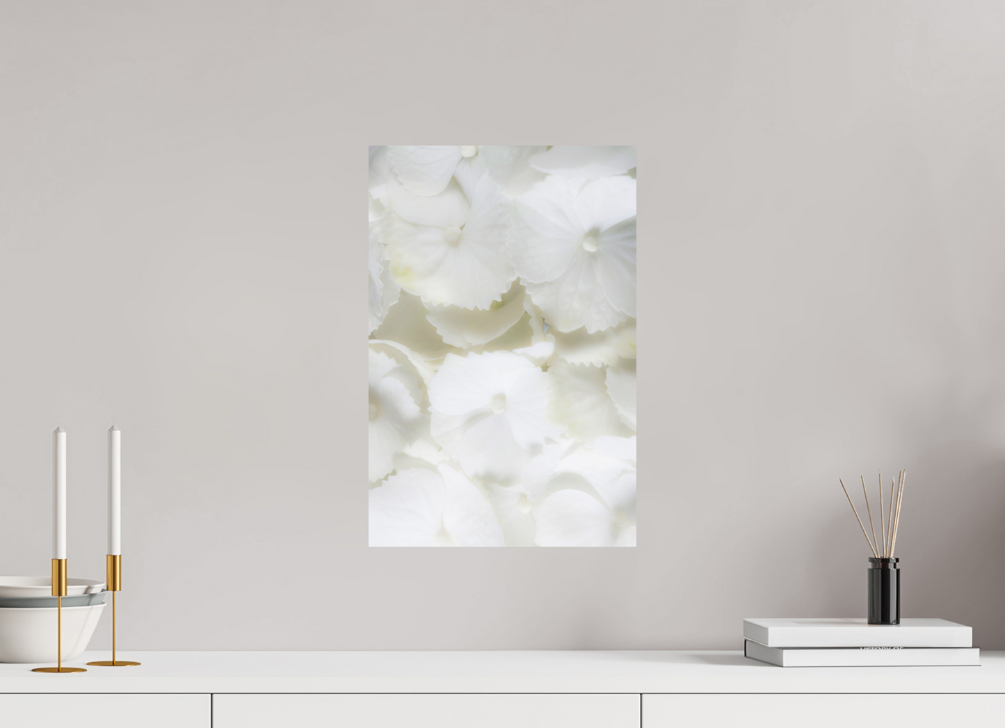 30 x 45 cm, ChromaLuxe HD Metal Print Bauernhortensie