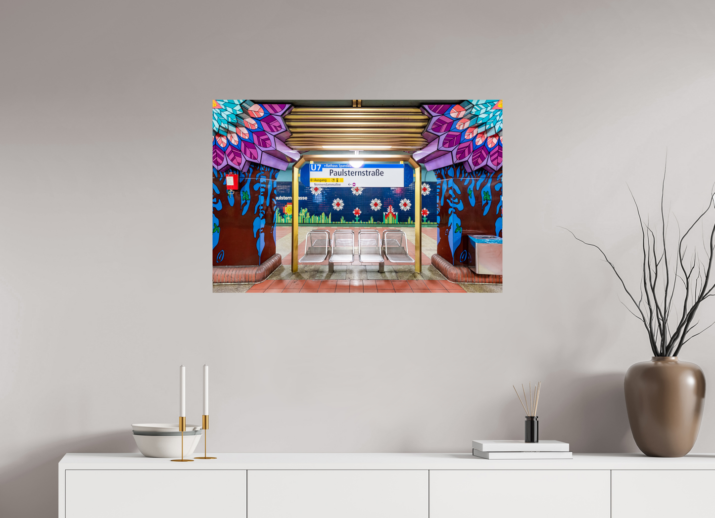 90 x 60 cm, Fine Art Print Metallic Edition Paulsternstrasse #2 Berlin