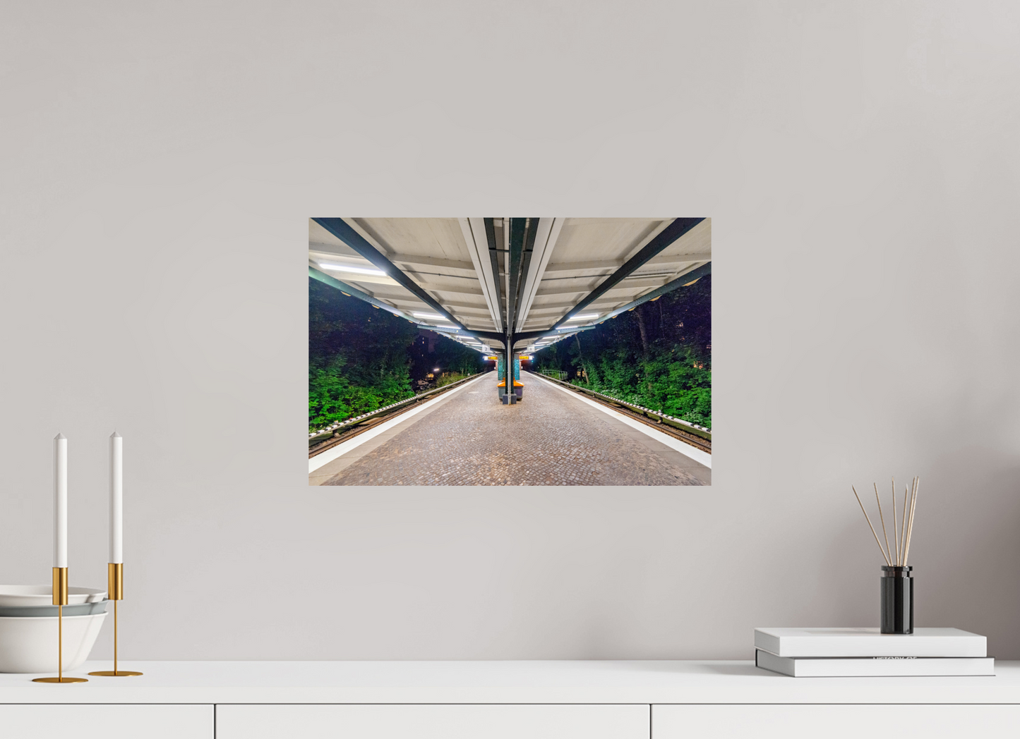 45 x 30 cm, Fine Art Print Metallic Edition Sierichstraße #1 Hamburg