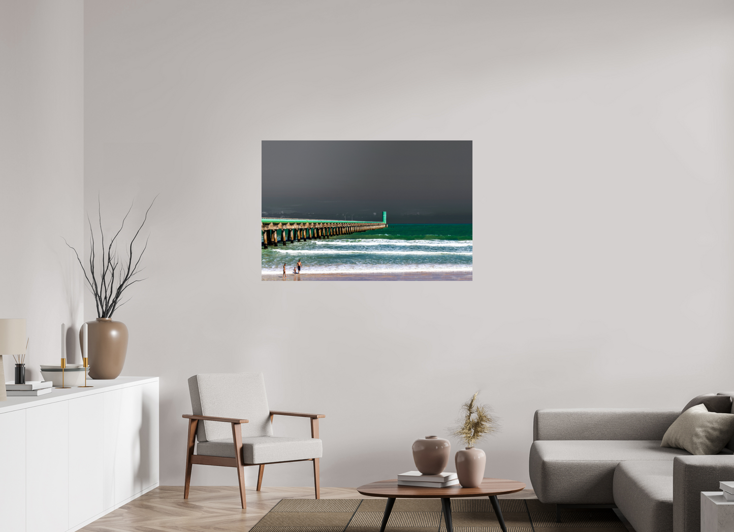 120 x 80 cm, Fine Art Print auf Alu-Dibond ohne Aufhang Praia do Sobral - Maceió - AL