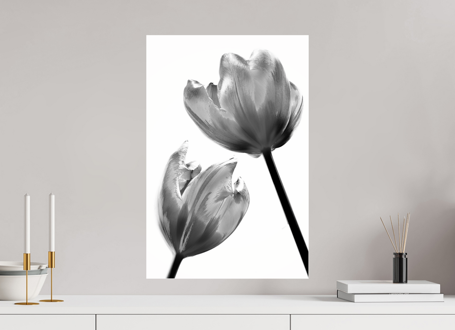40 x 60 cm, Glänzender Foto-Abzug Acrylglas Tulpe-09