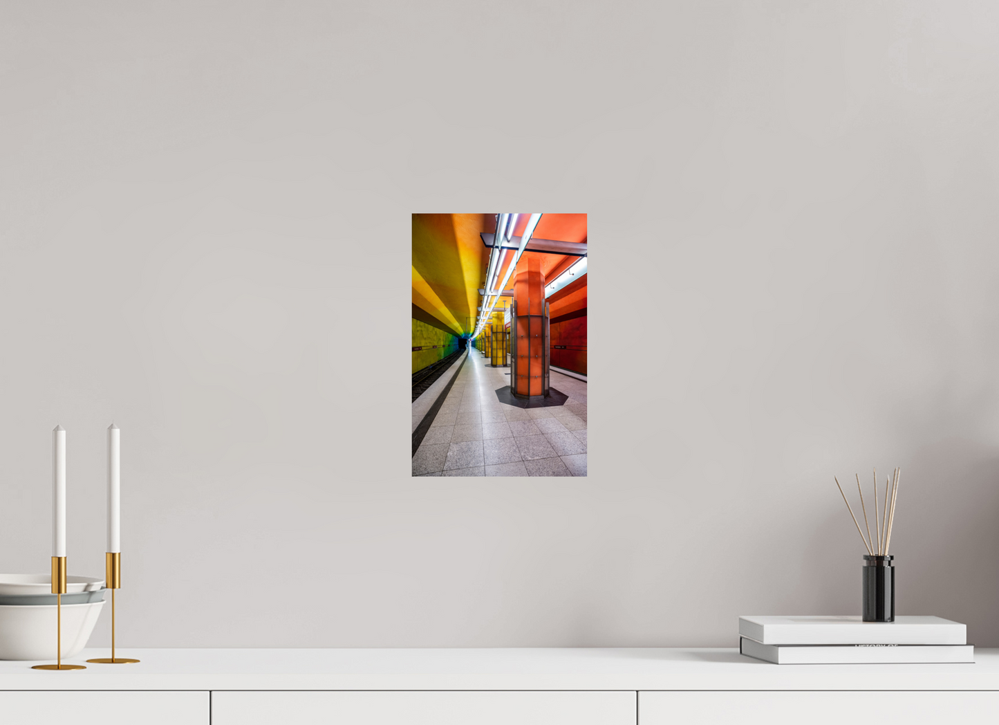 20 x 30 cm, Fine Art Print Metallic Edition Candidplatz #2 München