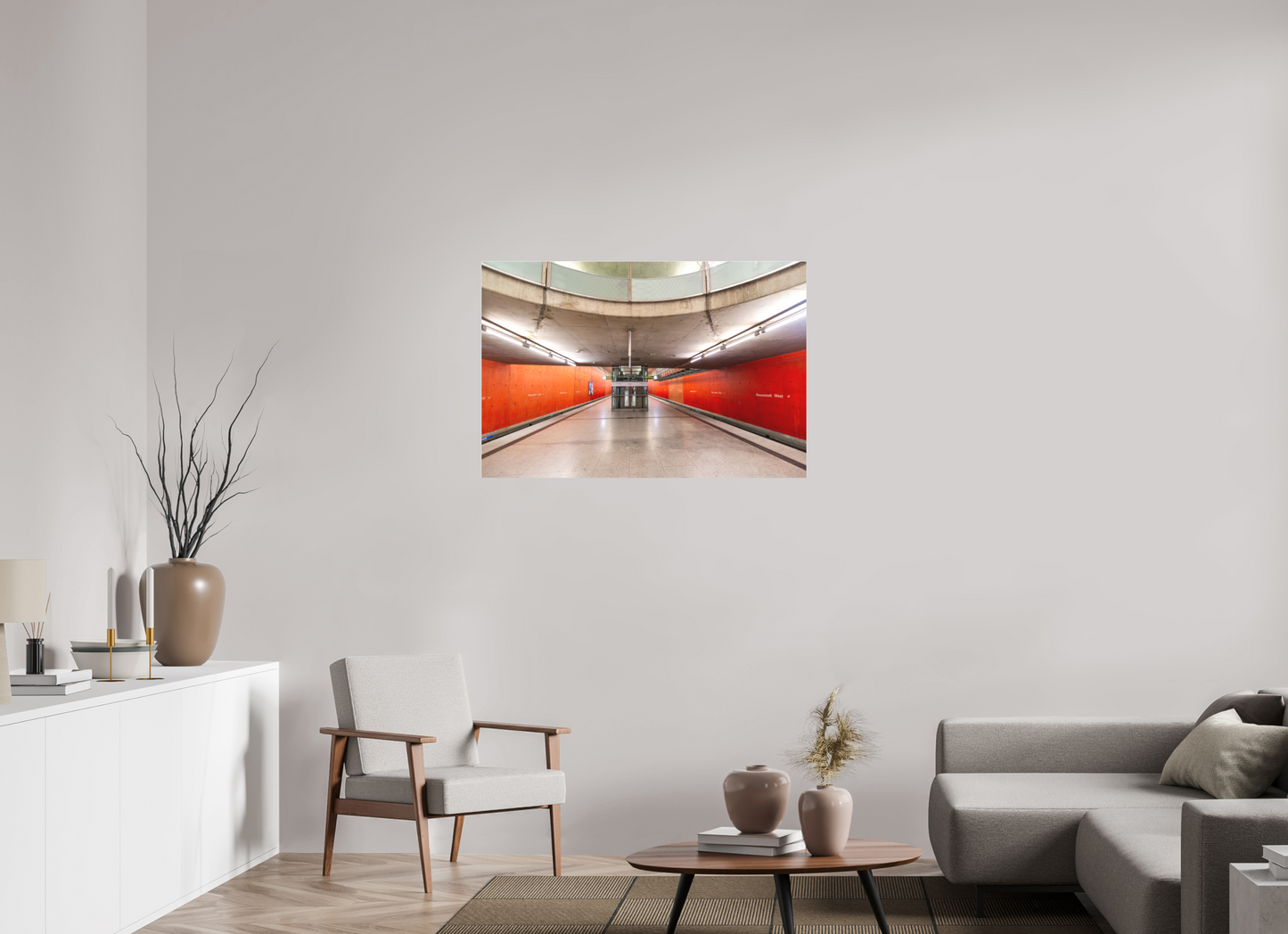 105 x 70 cm, Fine Art Acrylglas Matt Messestadt-West #4 München