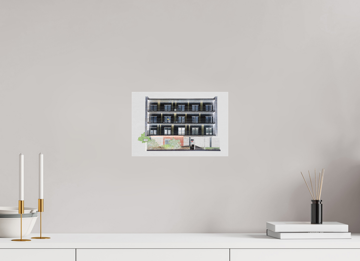 30 x 20 cm, Fine Art Acrylglas Matt rue_robert_fulton