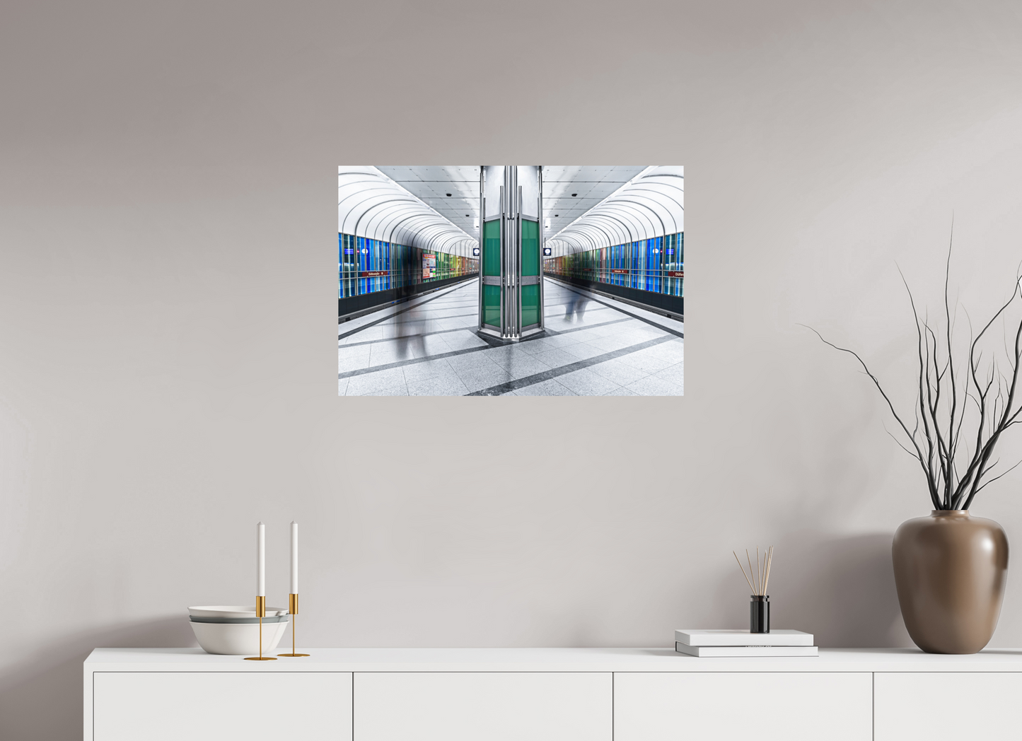 75 x 50 cm, Fine Art Print Metallic Edition Duefelrlstrasse #4 München