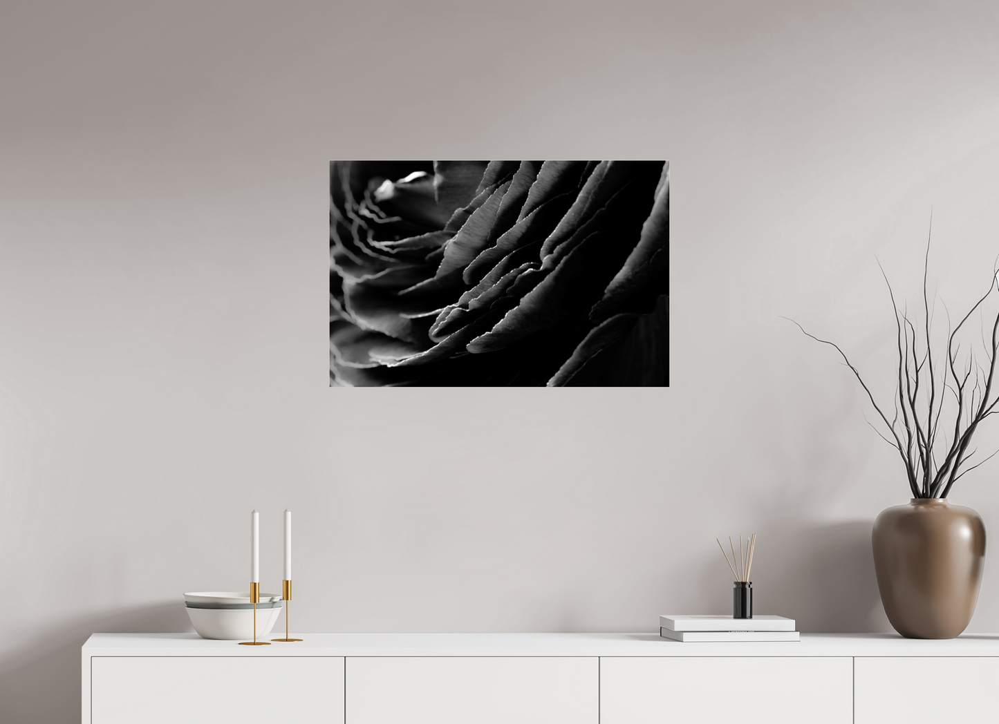 75 x 50 cm, Glänzender Foto-Abzug Acrylglas Rose_07