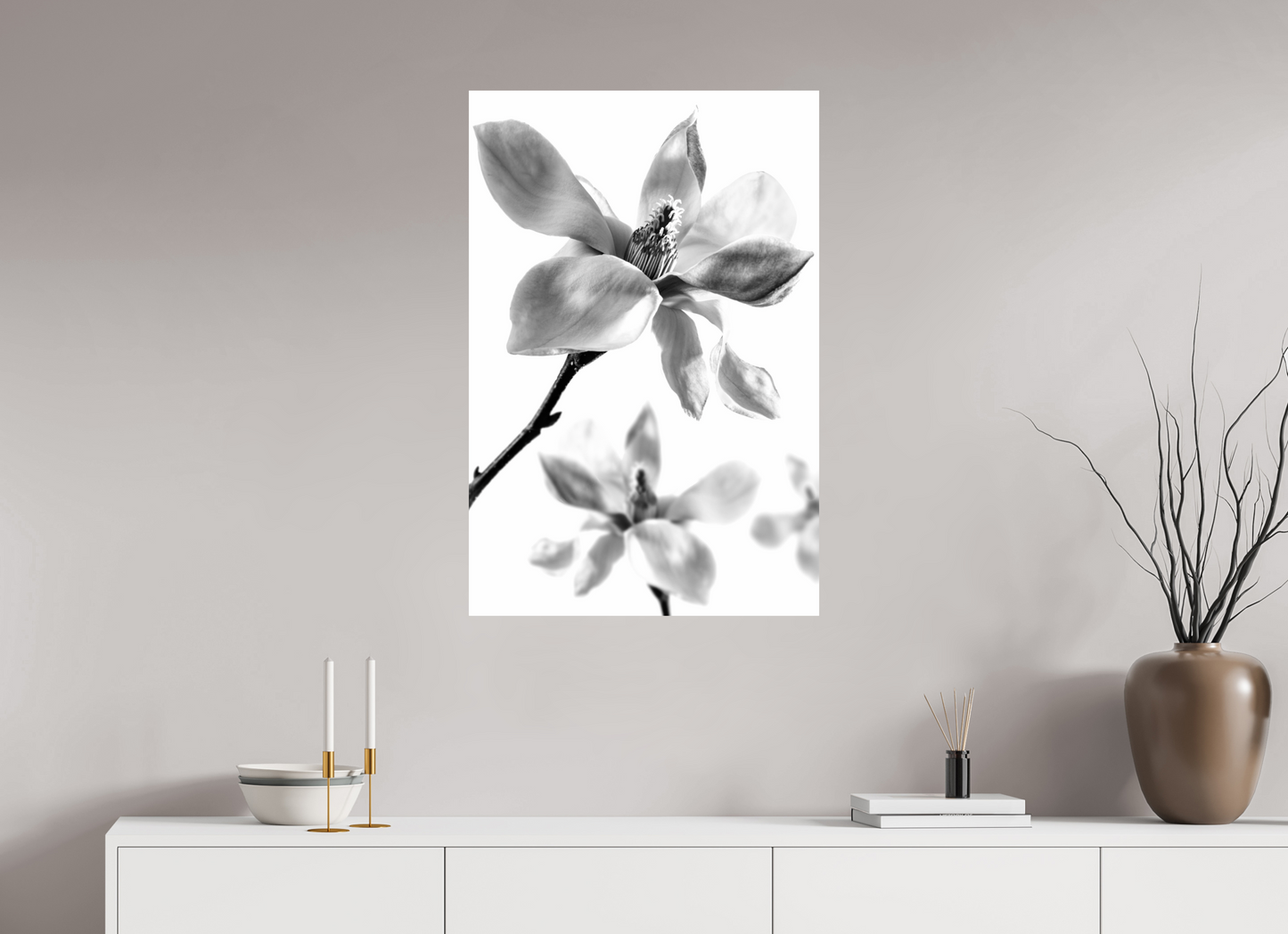 60 x 90 cm, ChromaLuxe HD Metal Print Magnolie_03