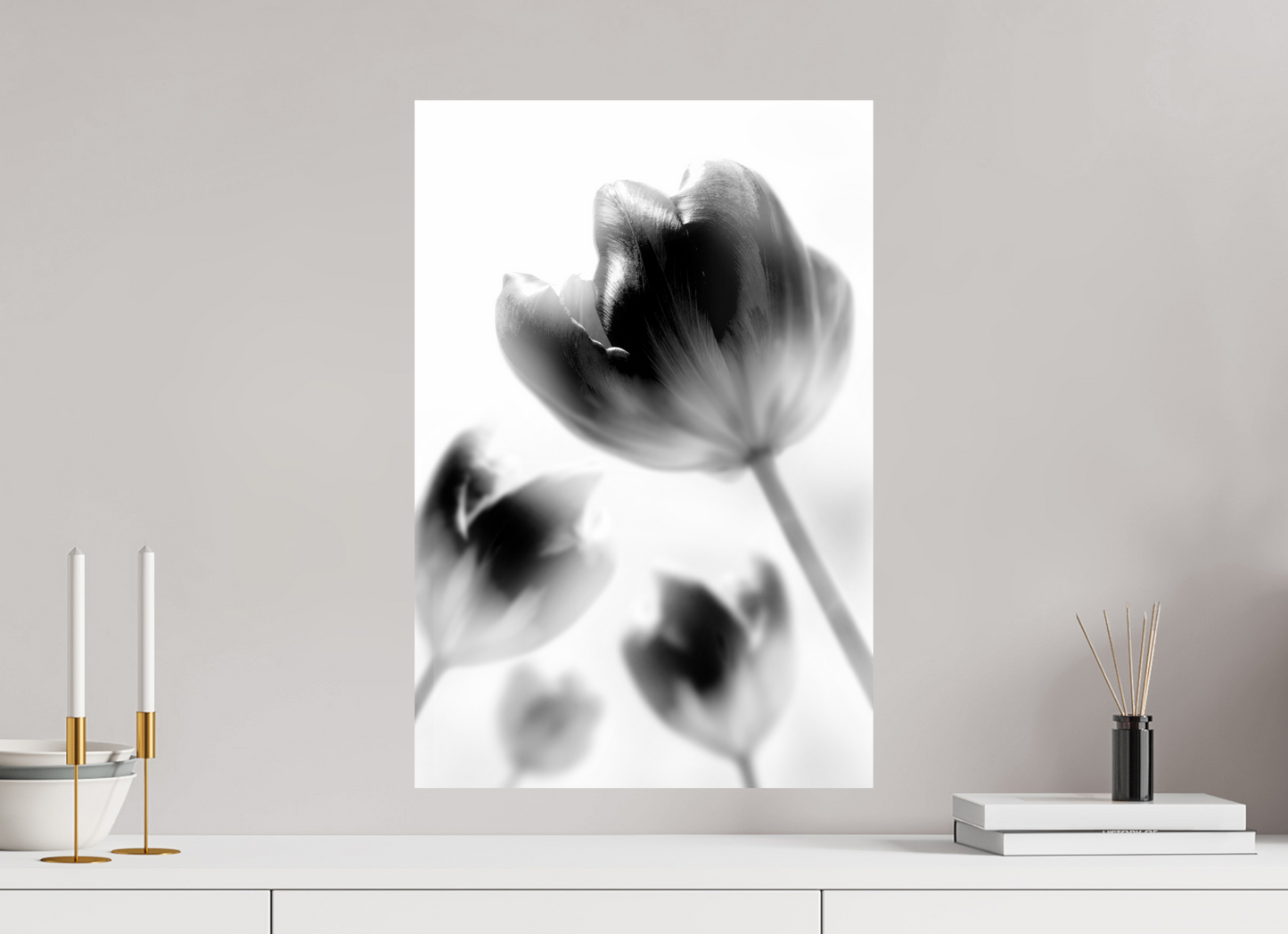40 x 60 cm, Fine Art Print Baryta auf Alu-Dibond Tulpe-01