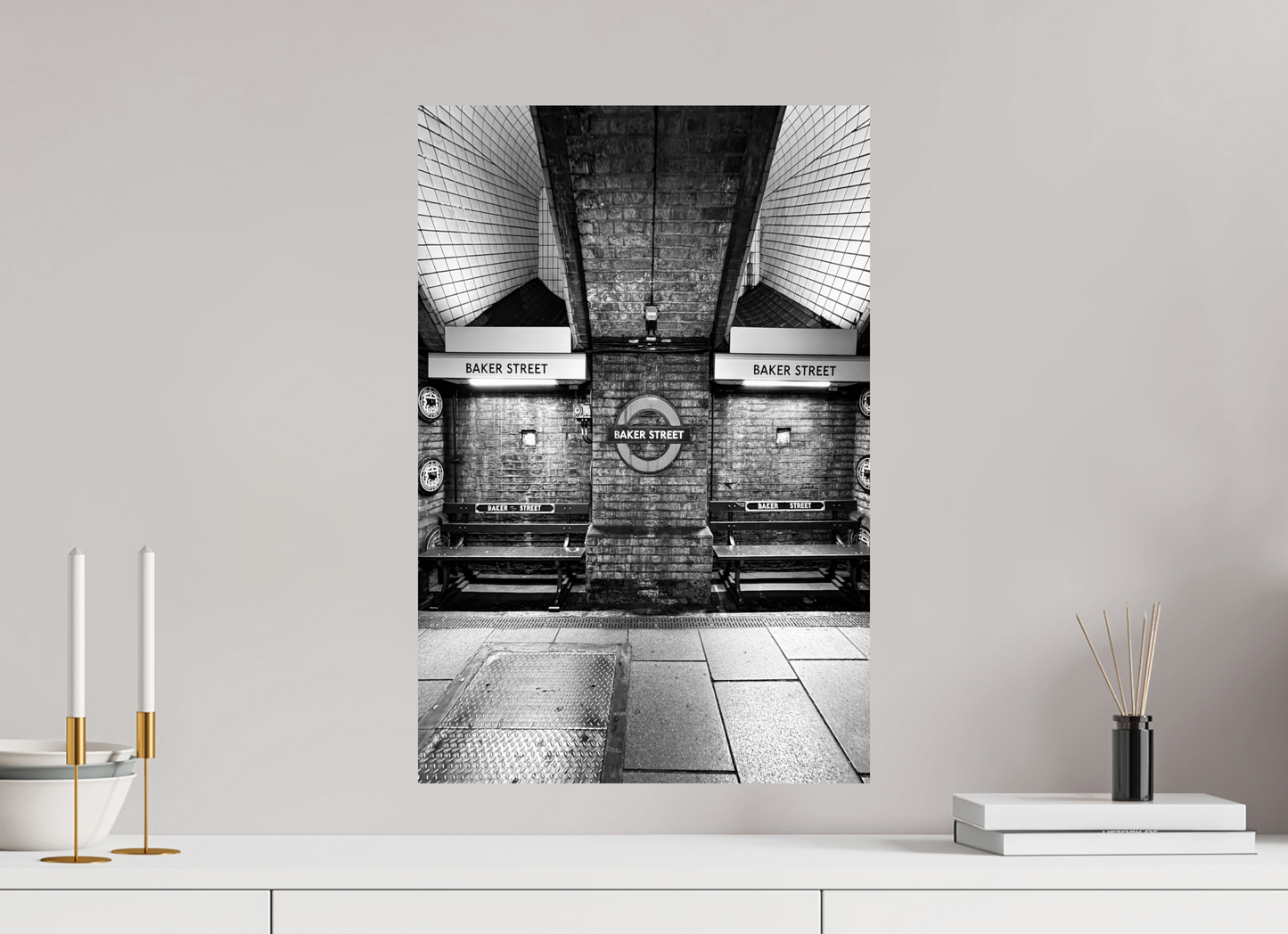 40 x 60 cm, Fine Art Print Metallic Edition Baker-Street #5 London